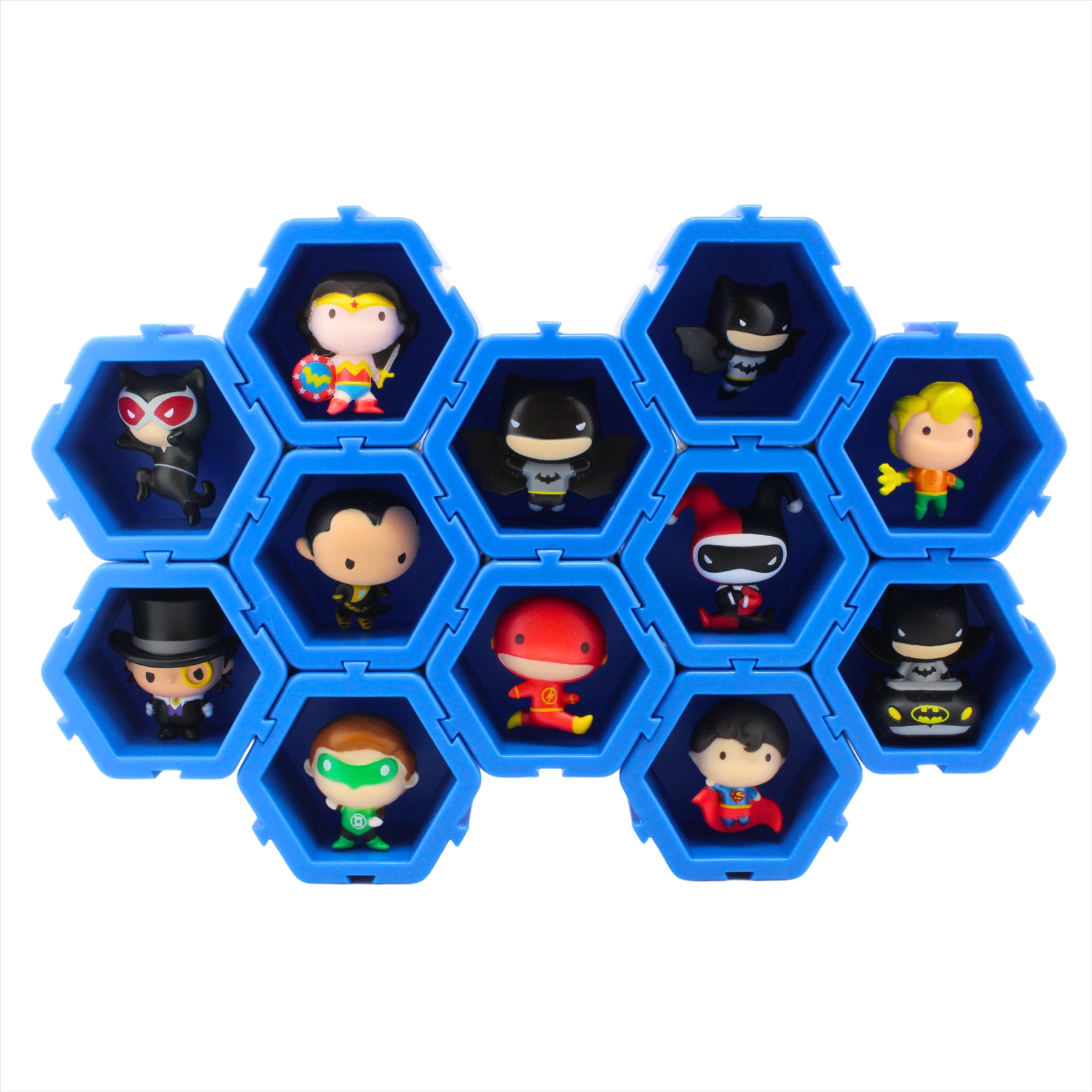 Nano Pods DC Comics Collect and Connect 4.5cm Identified Miniature Toy Figures - Full Set of All 12 - Toptoys2u