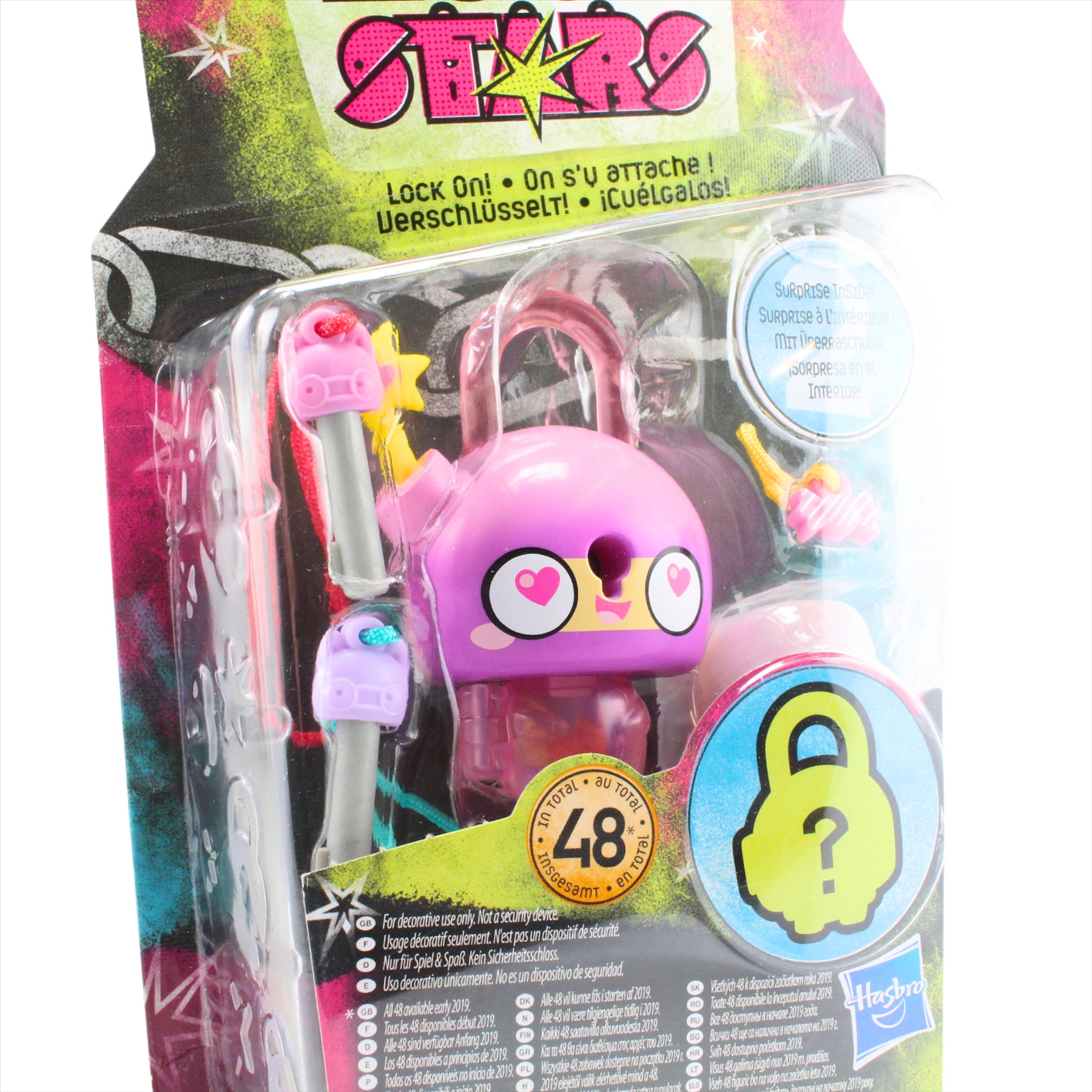 Lock Stars Series 2 Pink Bomb Collectible Miniature 7cm Toy Figure Lock-On Clip with Accessories - Toptoys2u