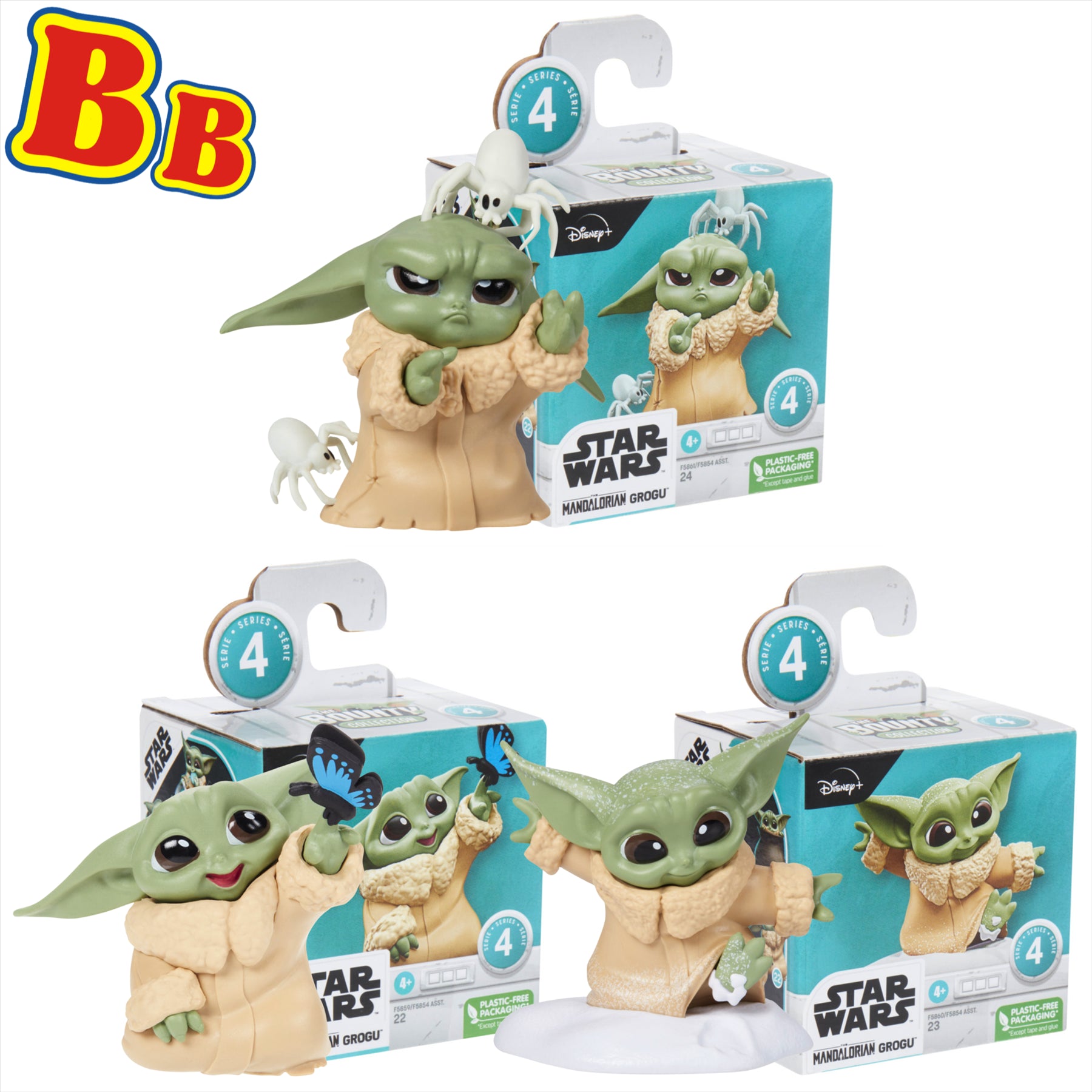 Star Wars The Mandalorian - The Bounty Collection Grogu Toy Figures - Set 2 Pack of 3 - Toptoys2u