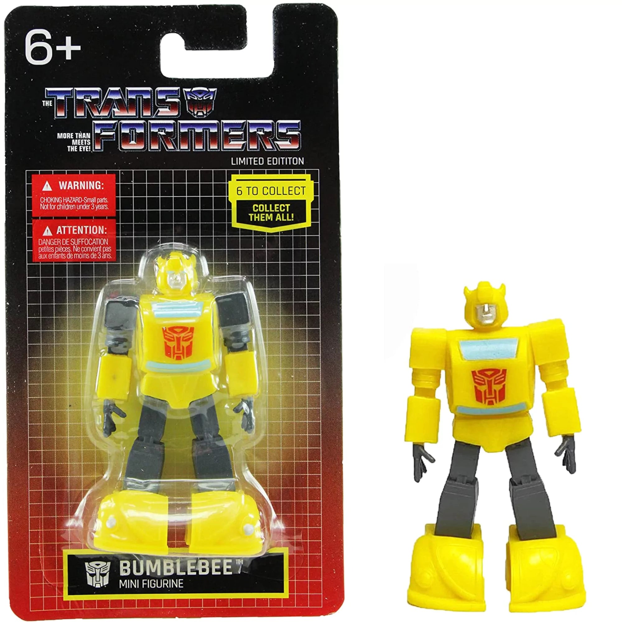 Transformers 2.5" Limited Edition Mini Figures - Starscream, Megatron & Soundwave, Optimus Prime, Bumblebee & Grimlock Set of All 6 - Toptoys2u