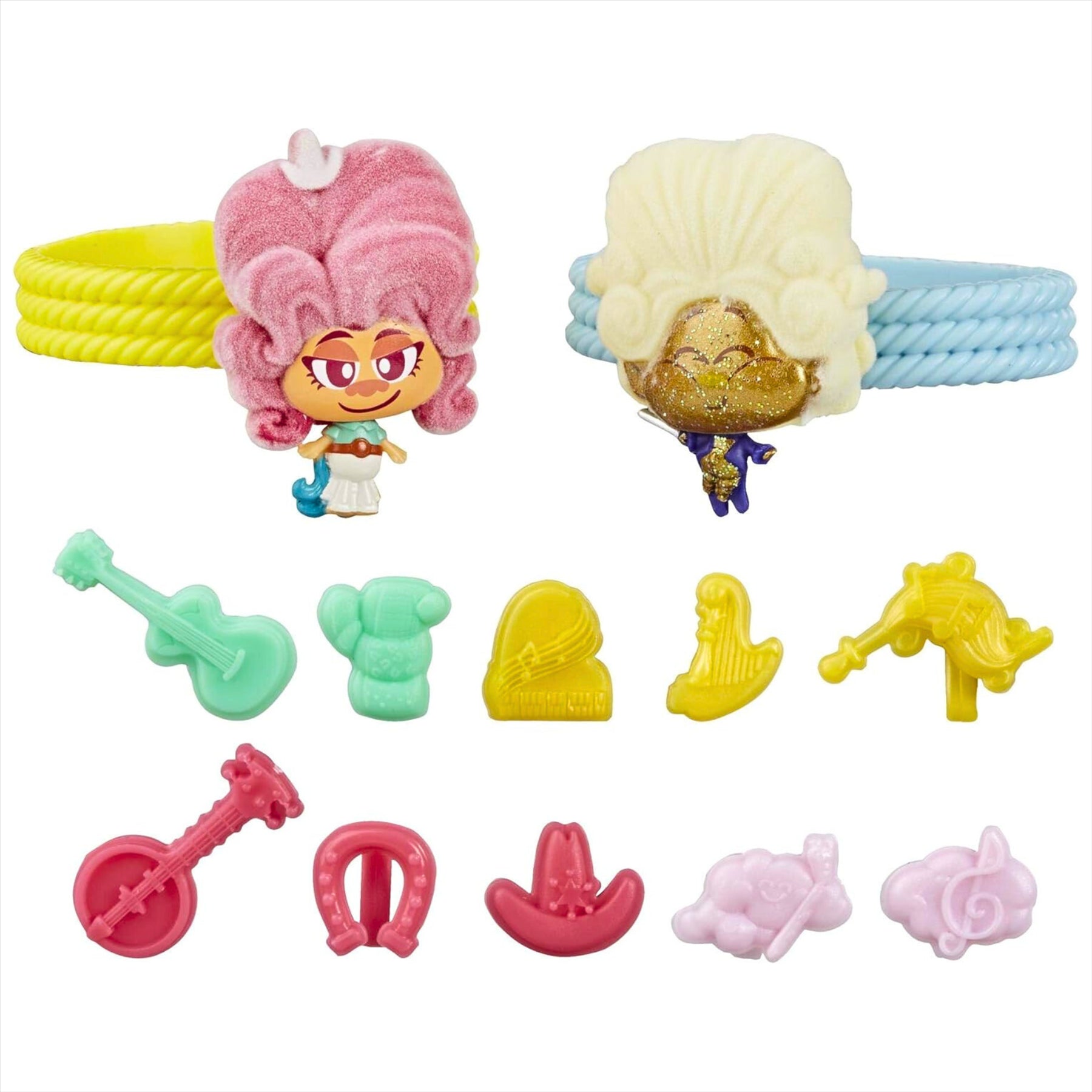 Trolls World Tour Tiny Dancers Friend Pack Blind Box with 2 Tiny Dancers Miniature Toy Figures and 12 Accessories