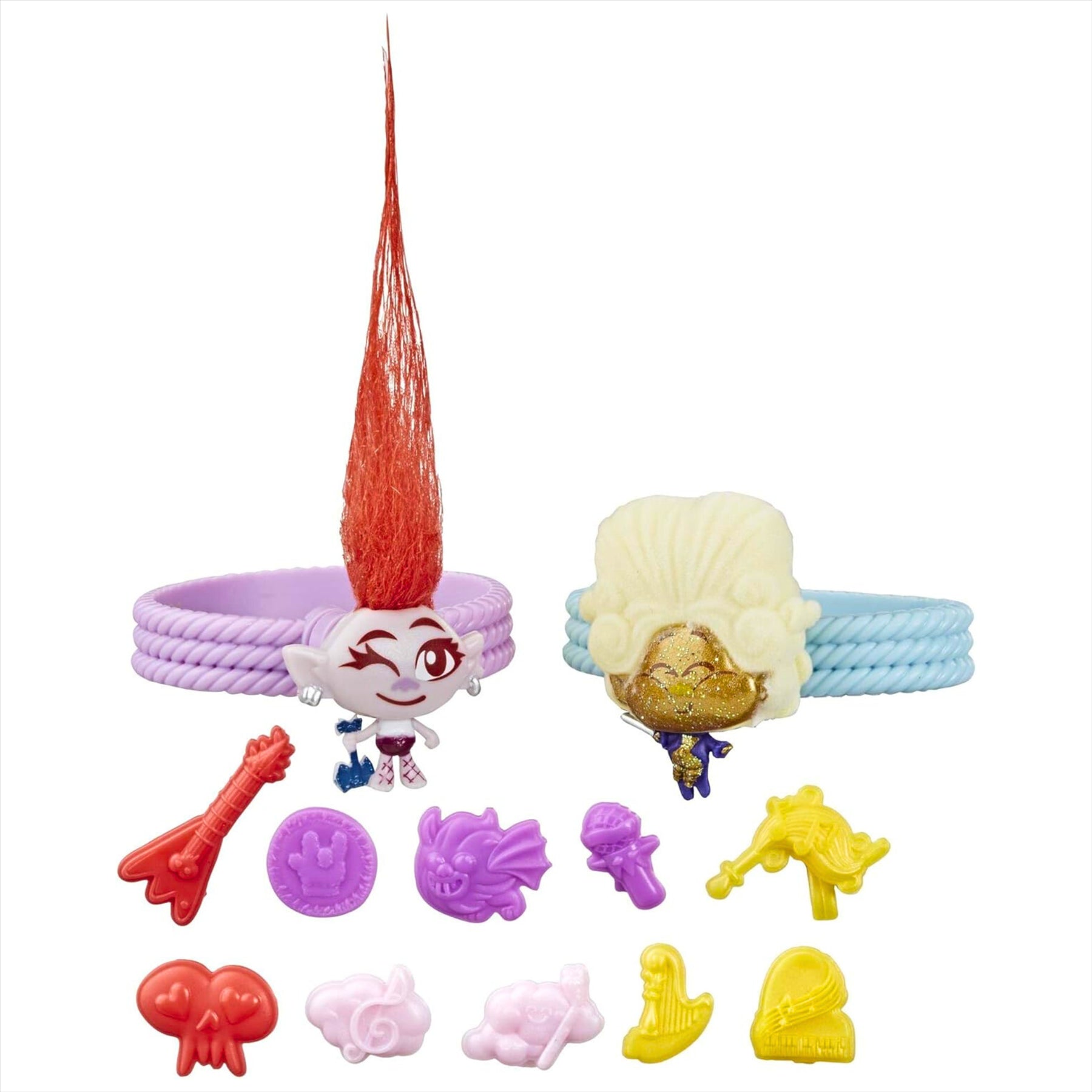 Trolls World Tour Tiny Dancers Friend Pack Blind Box with 2 Tiny Dancers Miniature Toy Figures and 12 Accessories