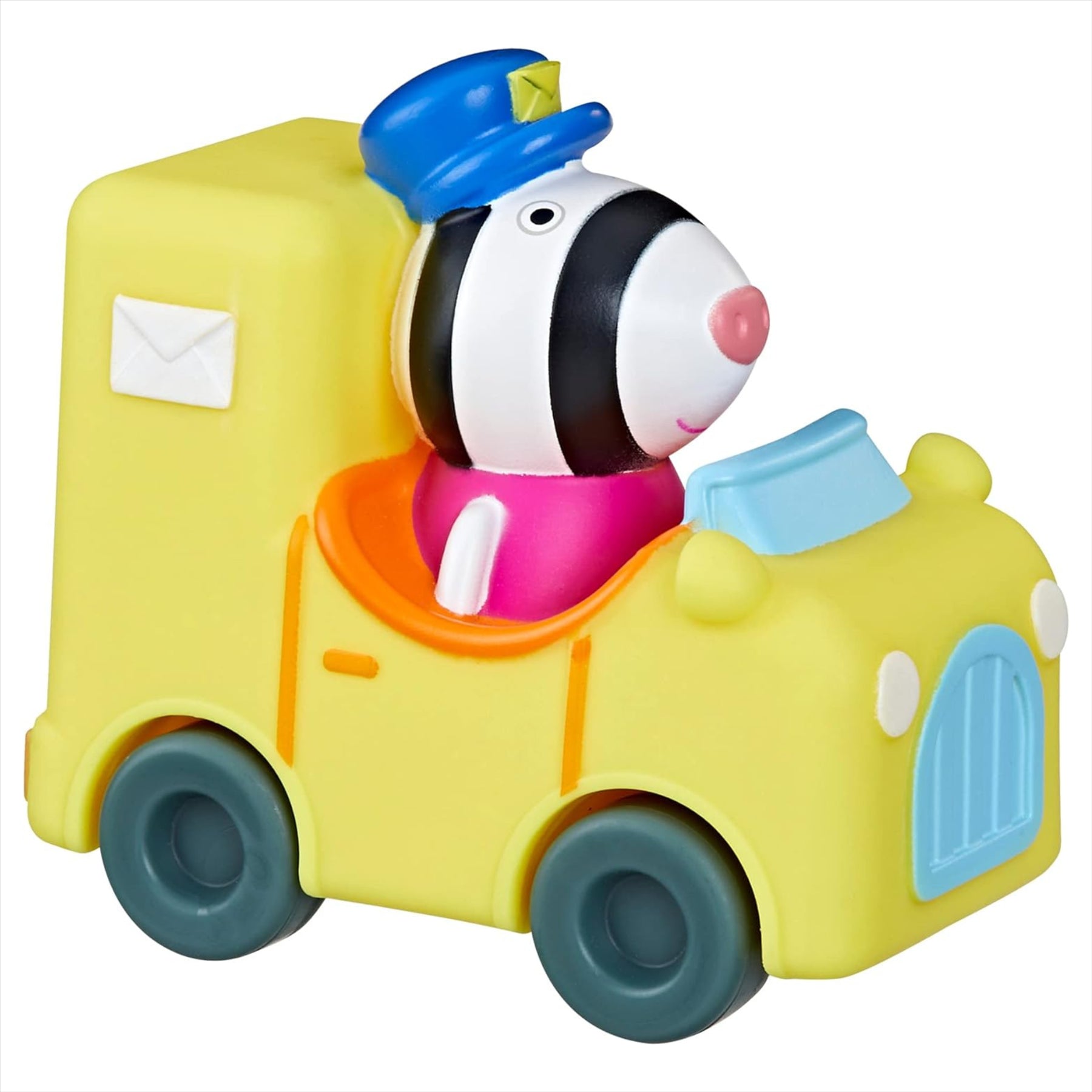 Peppa Pig Little Buggies - Zoe Zebra Figure In Post Van Toy Vehicle - Toptoys2u