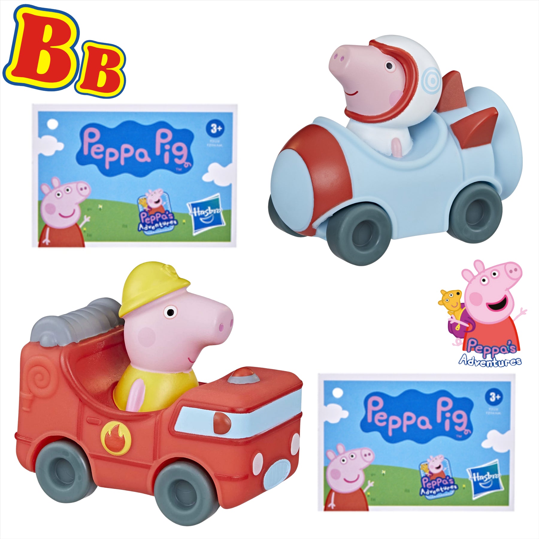 Peppa Pig - Little Buggies Play Vehicle Character Car Toys - Peppa Pig & Mummy Pig - Toptoys2u