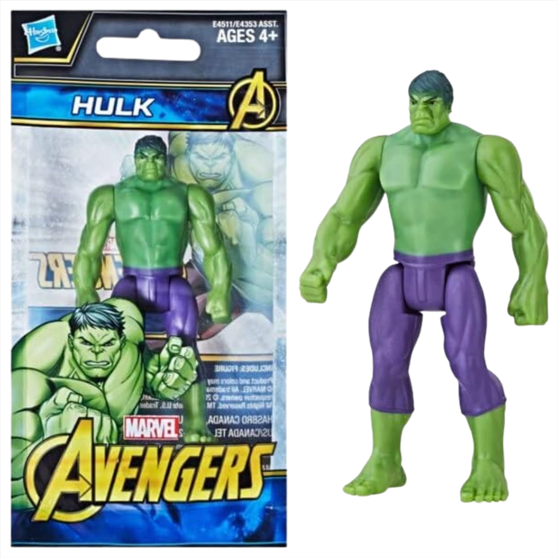 Marvel Avengers Miniature Articulated 9.5cm Toy Action Figures Bundle - Pack of 2 - Hulk & Thor - Toptoys2u