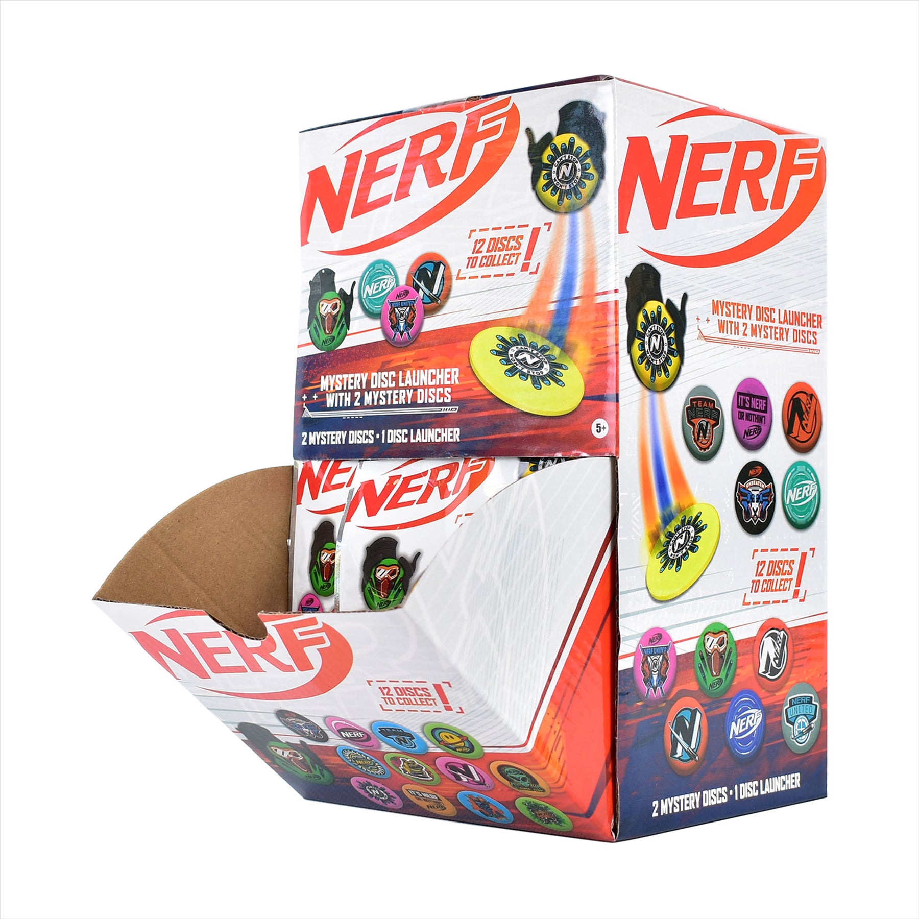 Nerf - Blind Bag Party Favour Sets - (Classic Disk Launcher - Pack of 4, 4, Pieces) - Toptoys2u