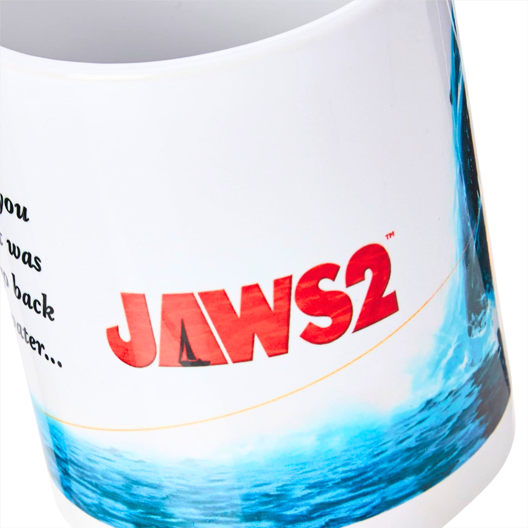 Jaws 2 Movie Poster Ceramic Coffee Mug 330ml - Toptoys2u