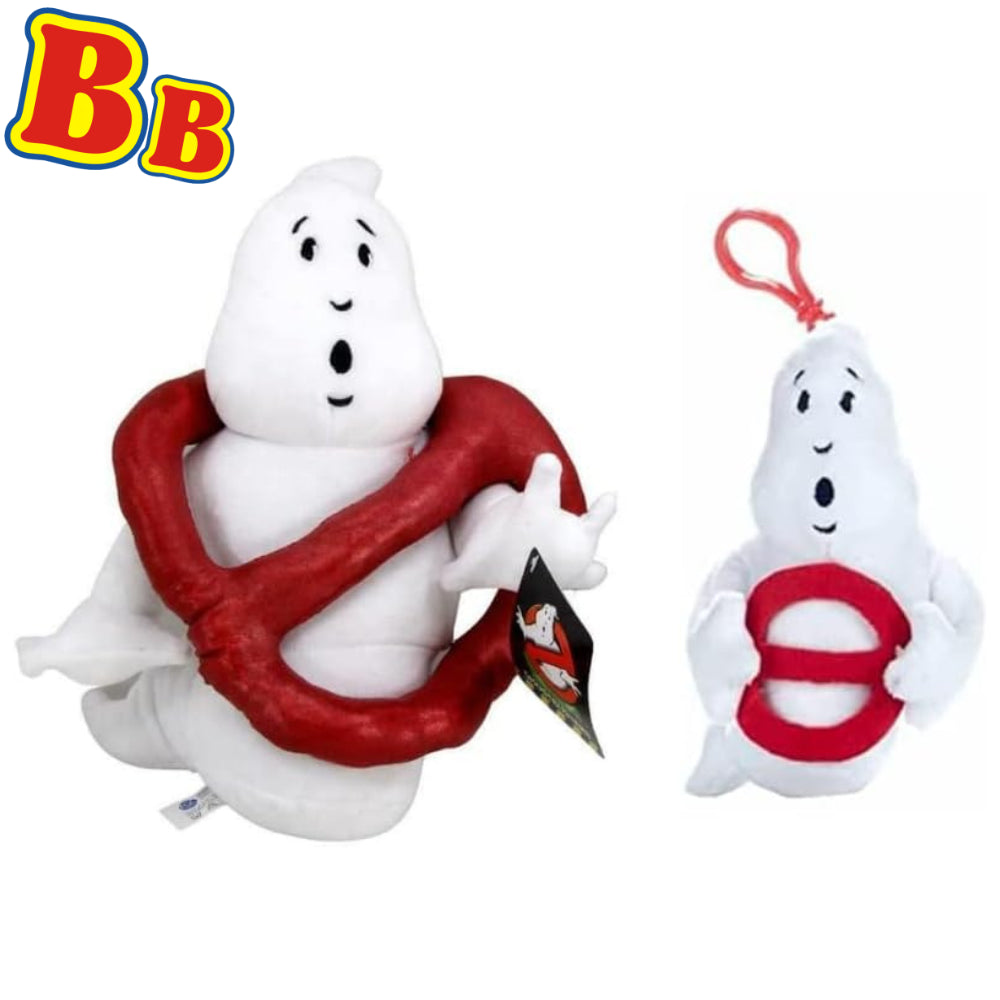Ghostbusters 7 Inch Soft Toy Keyclip Bag Clip & 11 Inch Soft Toy 2 Pack - No Ghost - Toptoys2u