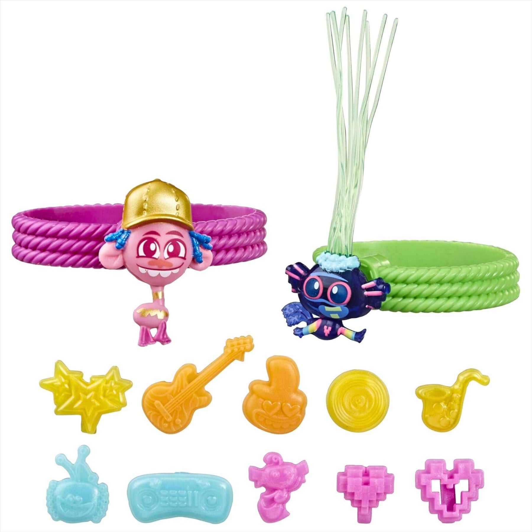 Trolls World Tour Tiny Dancers Friend Pack Blind Box with 2 Tiny Dancers Miniature Toy Figures and 12 Accessories