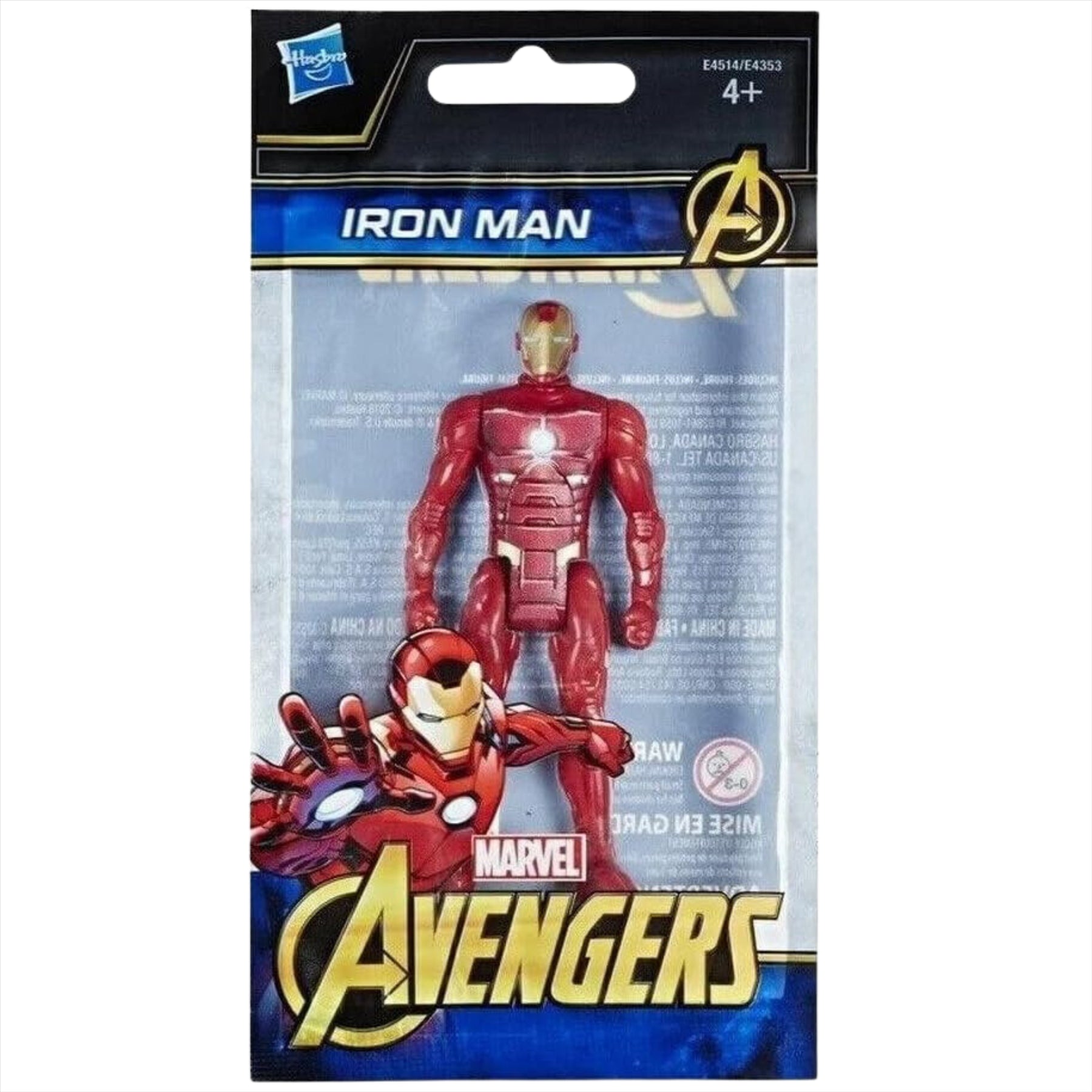 Marvel Avengers Captain America and Iron Man Miniature Articulated 9.5cm Toy Action Figures Bundle - Pack of 2