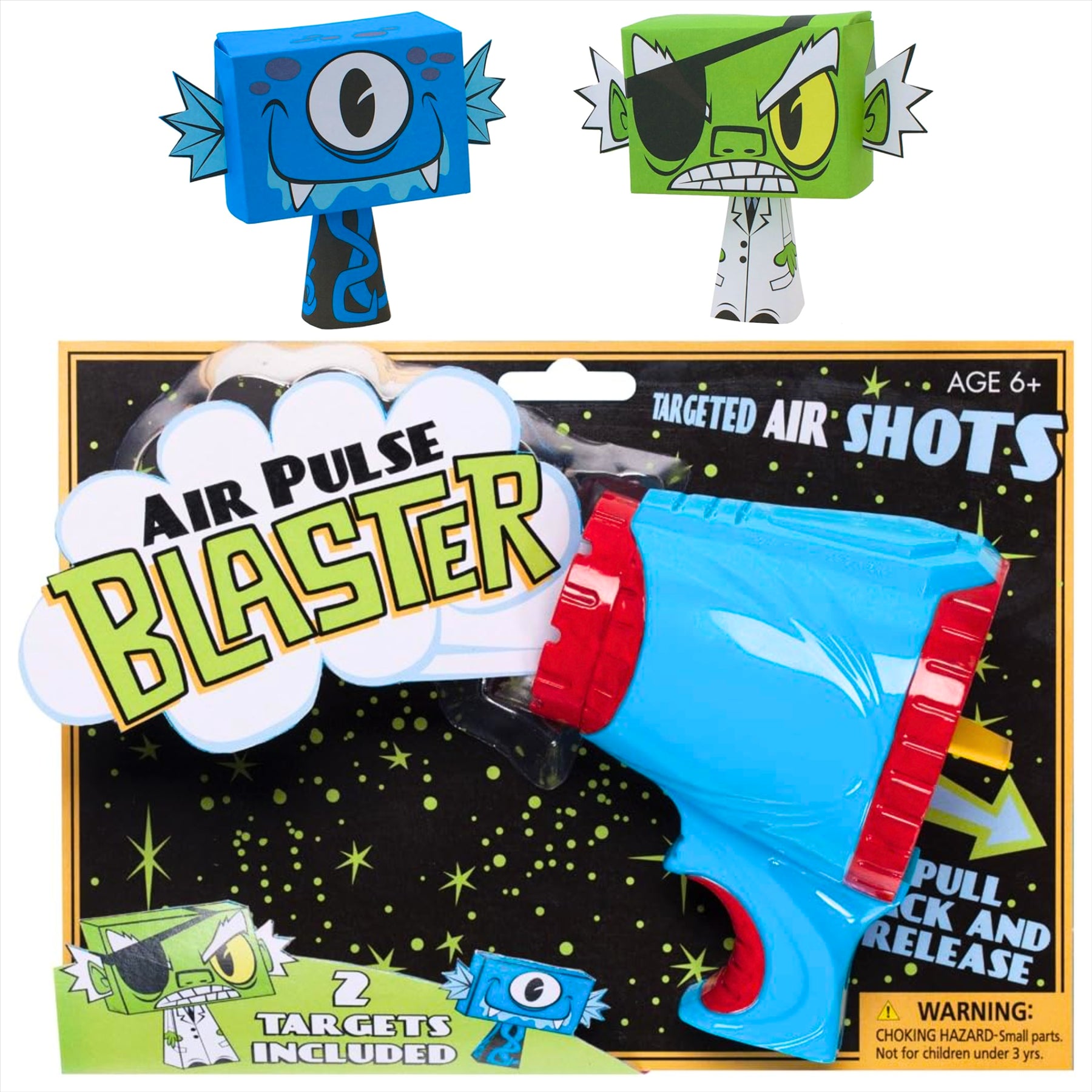 Cheatwell Games Air Pulse Blaster Toy Gun with 2 Targets - Toptoys2u