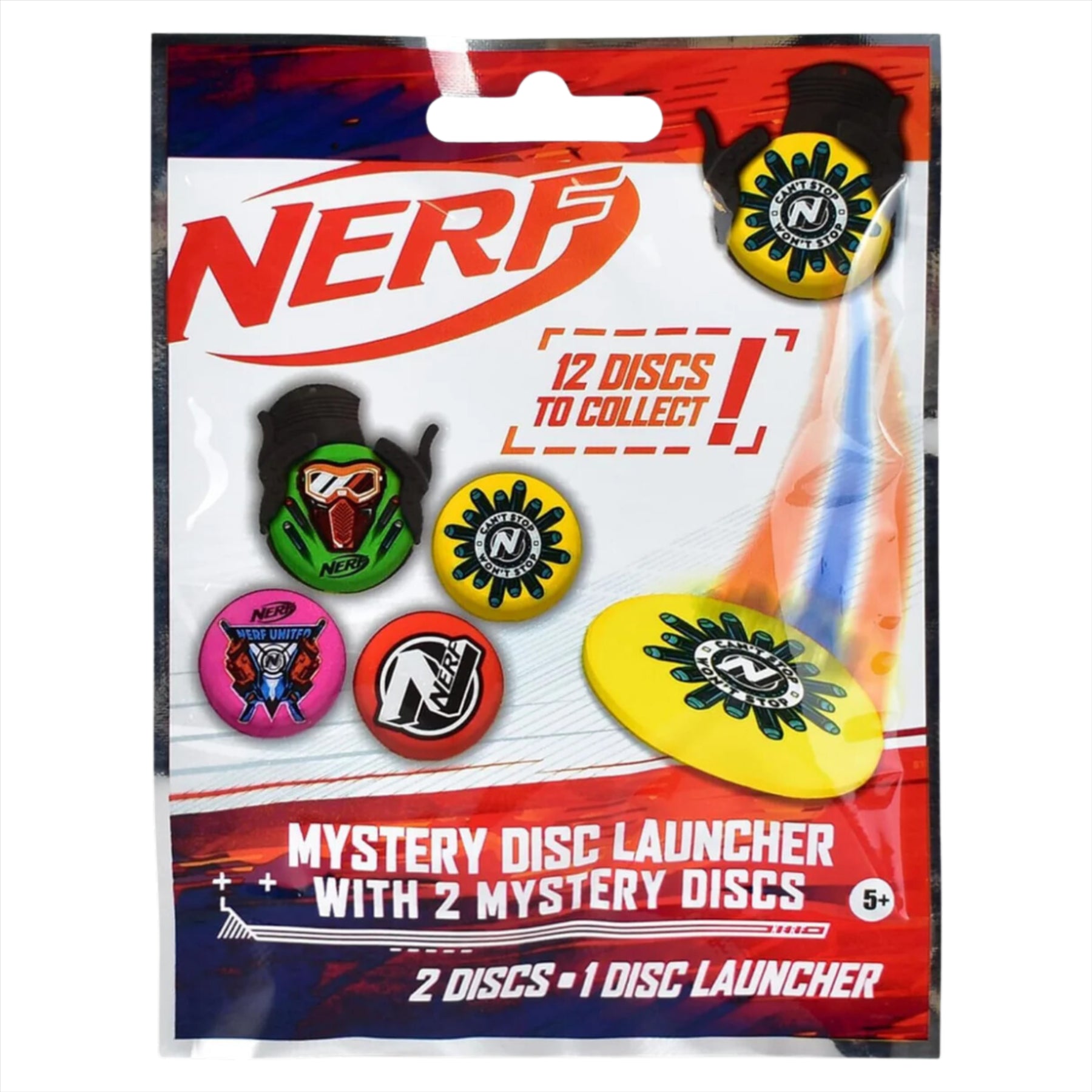 Nerf Elite 2.0 Flipshots Flip-8 Blaster, Deluxe Backpack, 650ml Water Bottle, Nitro Foam Toy Car 3-Pack, & 4 Mystery Disc Launcher Blind Bags - 8-Piece Bundle - Toptoys2u