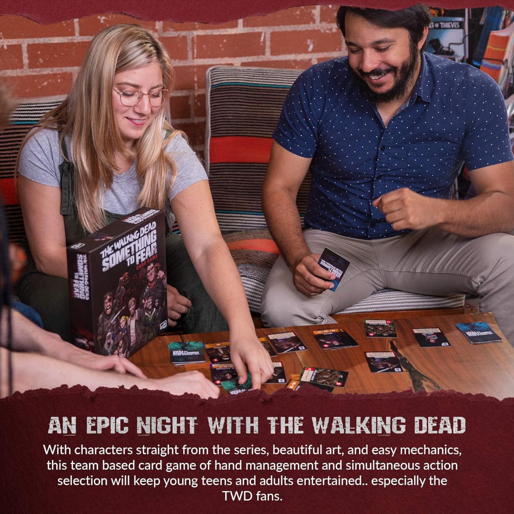 The Walking Dead Something to Fear Illustrated Card Game for 2-6 Players - Toptoys2u