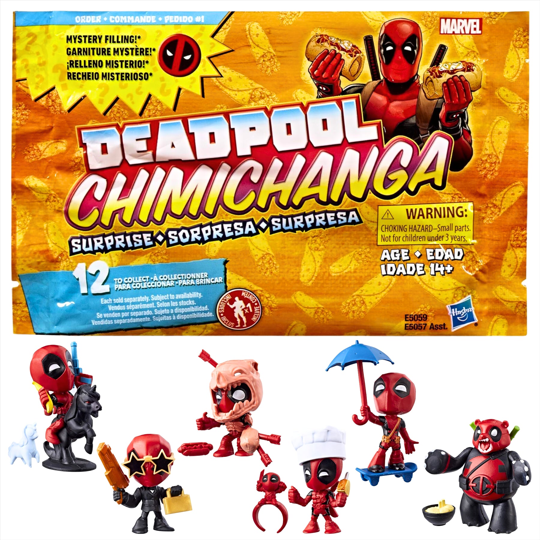 Marvel Deadpool Chimichanga Mystery Toy Figure Blind Bags - Single Pack - Toptoys2u