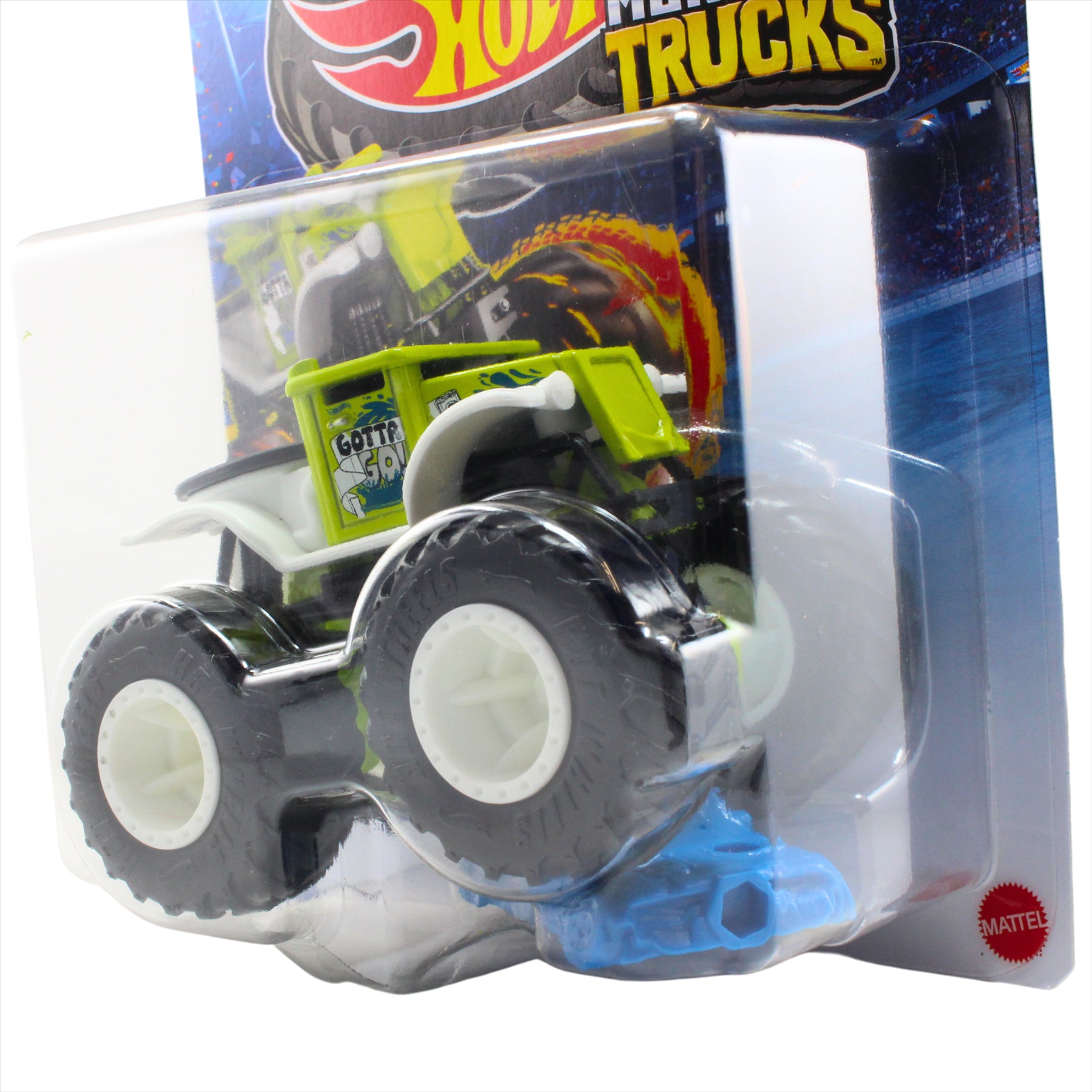 Hot Wheels Monster Trucks HWMT Back to Basics 1/6 Really Gotta-Go Collectible Toy 1:64 Scale Diecast Model Vehicle - JCD65 - Toptoys2u