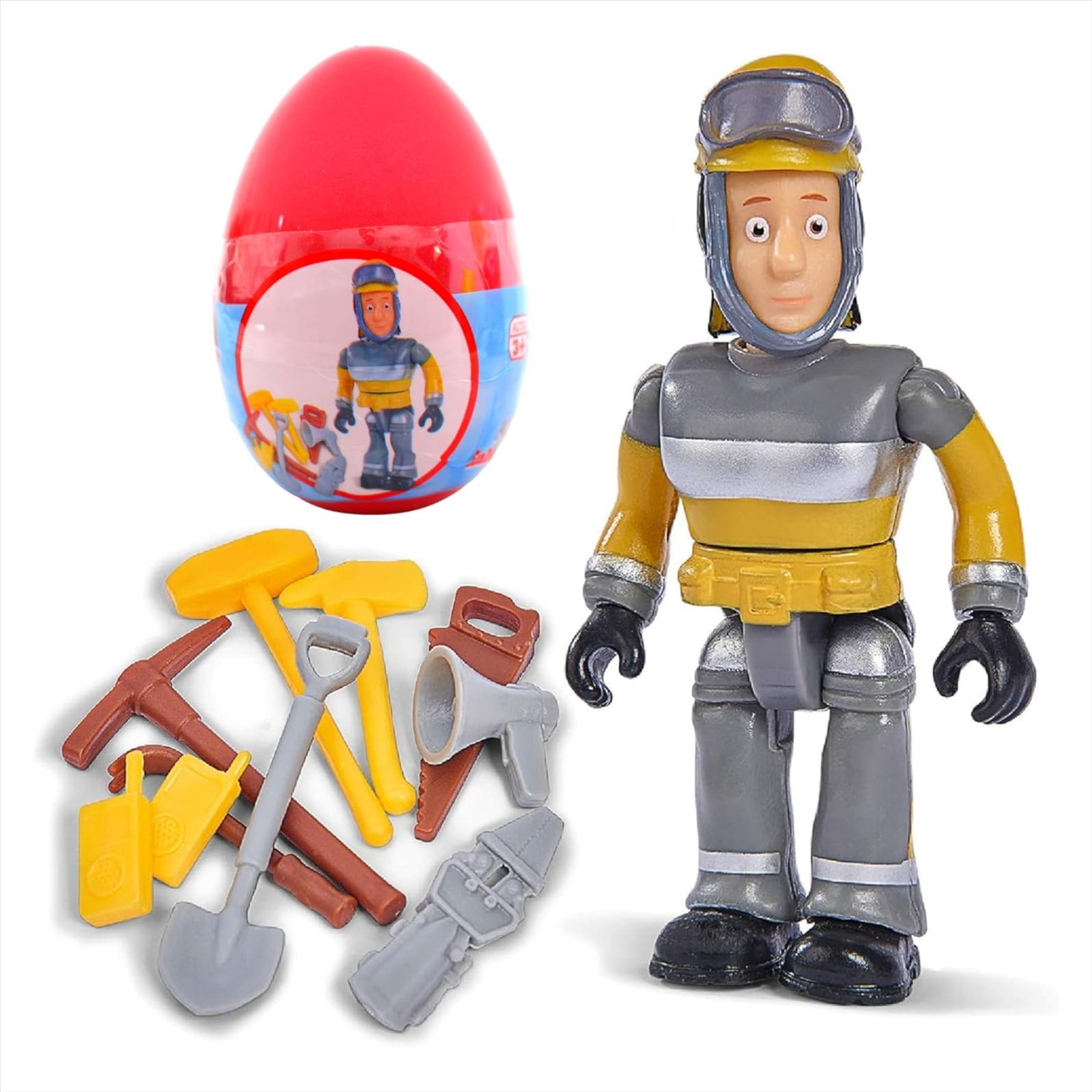 Fireman Sam Articulated Figure Capsule Characters 6-Pack - All 6 Characters - Toptoys2u