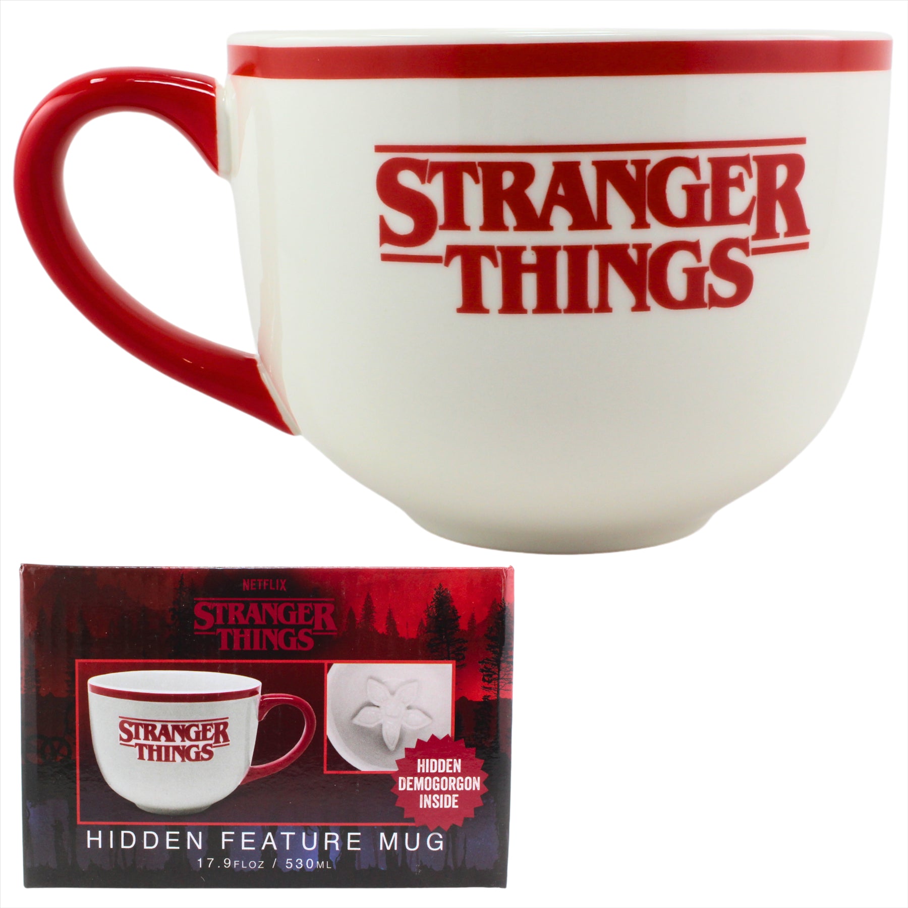 Stranger Things 530ml Coffee Mug with Hidden Demogorgon Feature - Toptoys2u