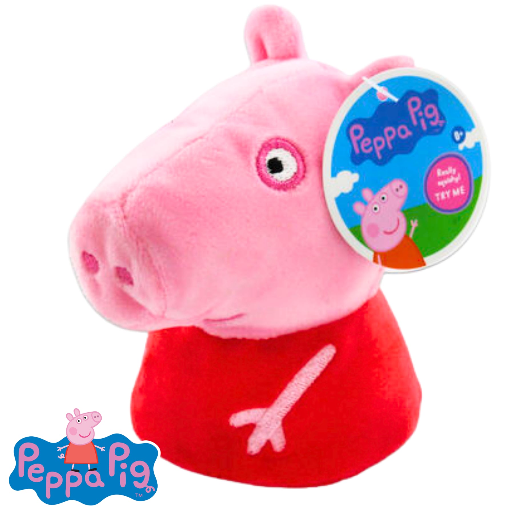 Peppa Pig - Super Soft Gift Quality Plush Gift Sets - 4" 10cm Squishy Peppa & 5" 12cm Splash n Play Peppa - Toptoys2u