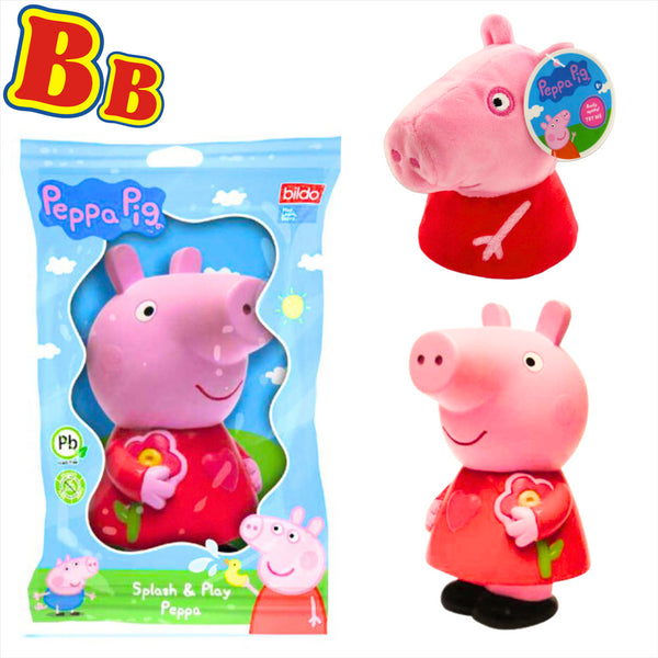 Peppa Pig - Super Soft Gift Quality Plush Gift Sets - 4" 10cm Squishy Peppa & 5" 12cm Splash n Play Peppa
