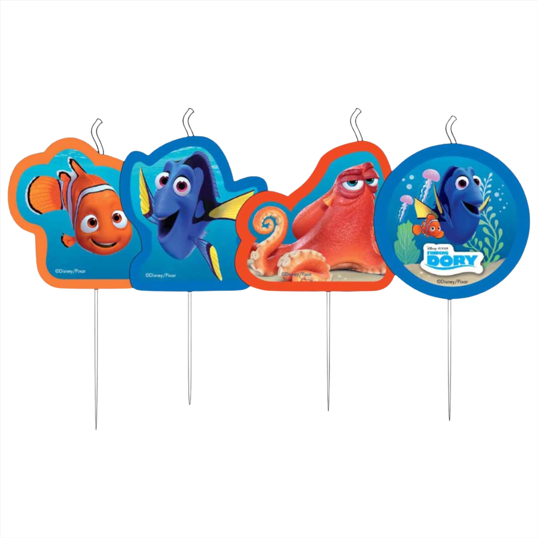 Finding Dory Partyware Sets - 5-Piece Party Bundle - Balloons, Candles, and Banners - Toptoys2u