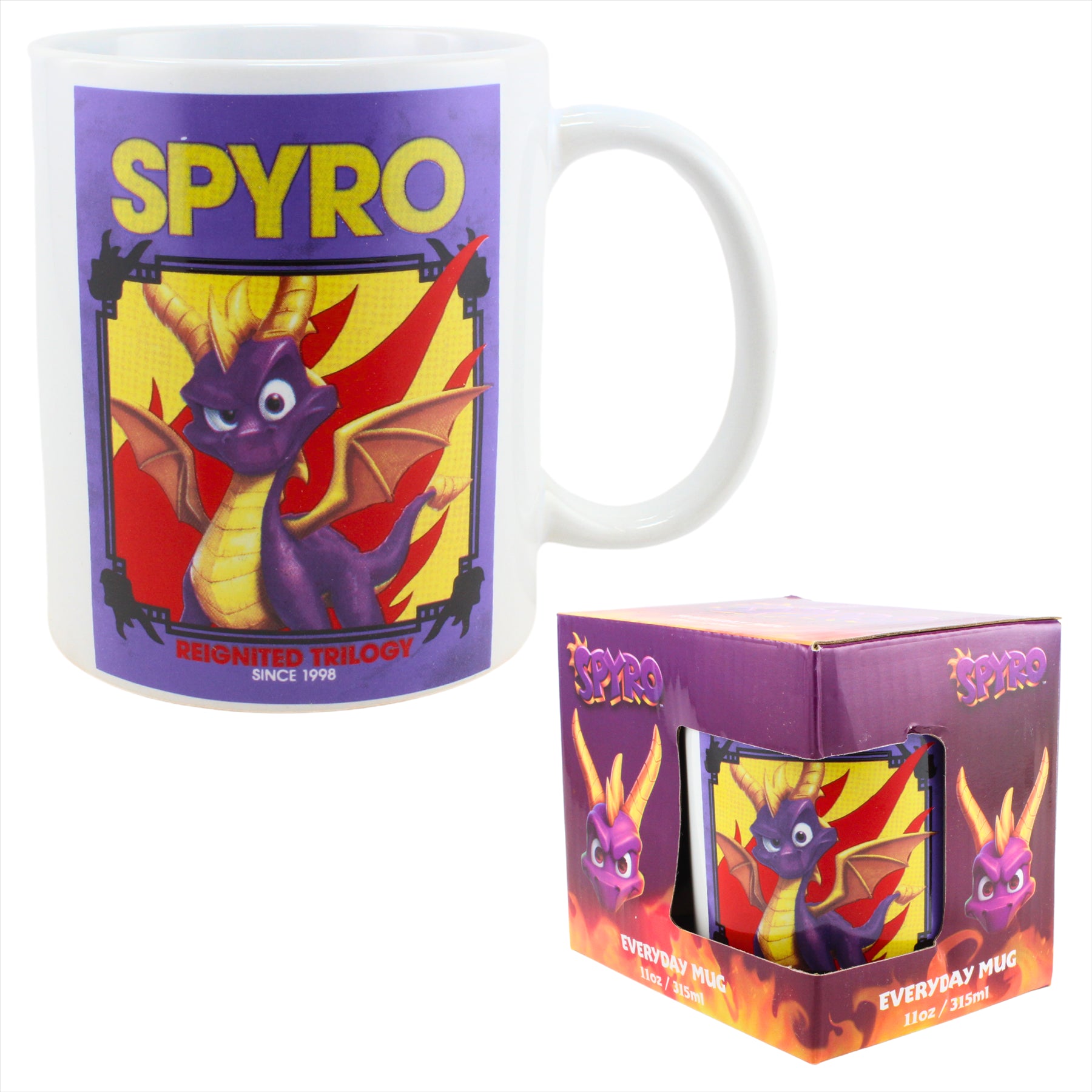 Spyro the Dragon Video Game 315ml Ceramic Coffee Mug - Spyro Portrait - Toptoys2u