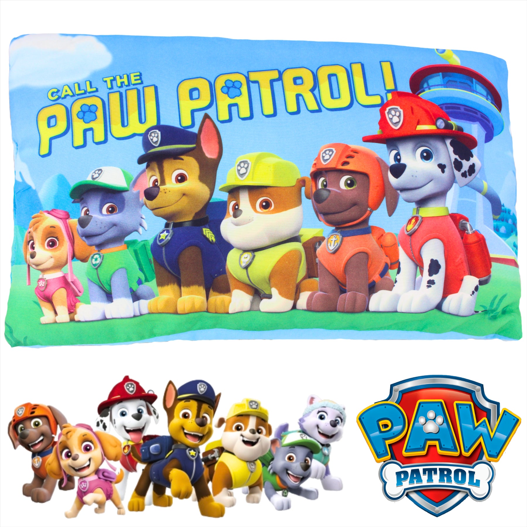 Paw Patrol Full Team Super Soft 36cm Pillow Cushion - Toptoys2u