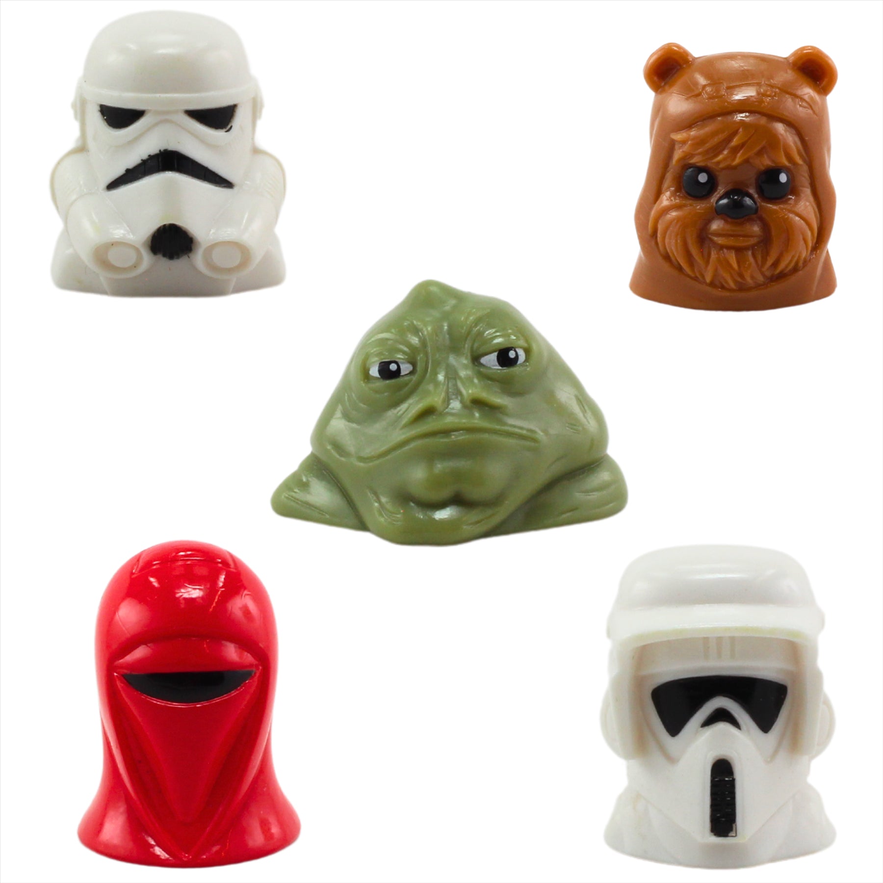 Star Wars Wikkeez Collectible 2.5-3cm Toy Figure Heads - Identified Set of 10 - Toptoys2u