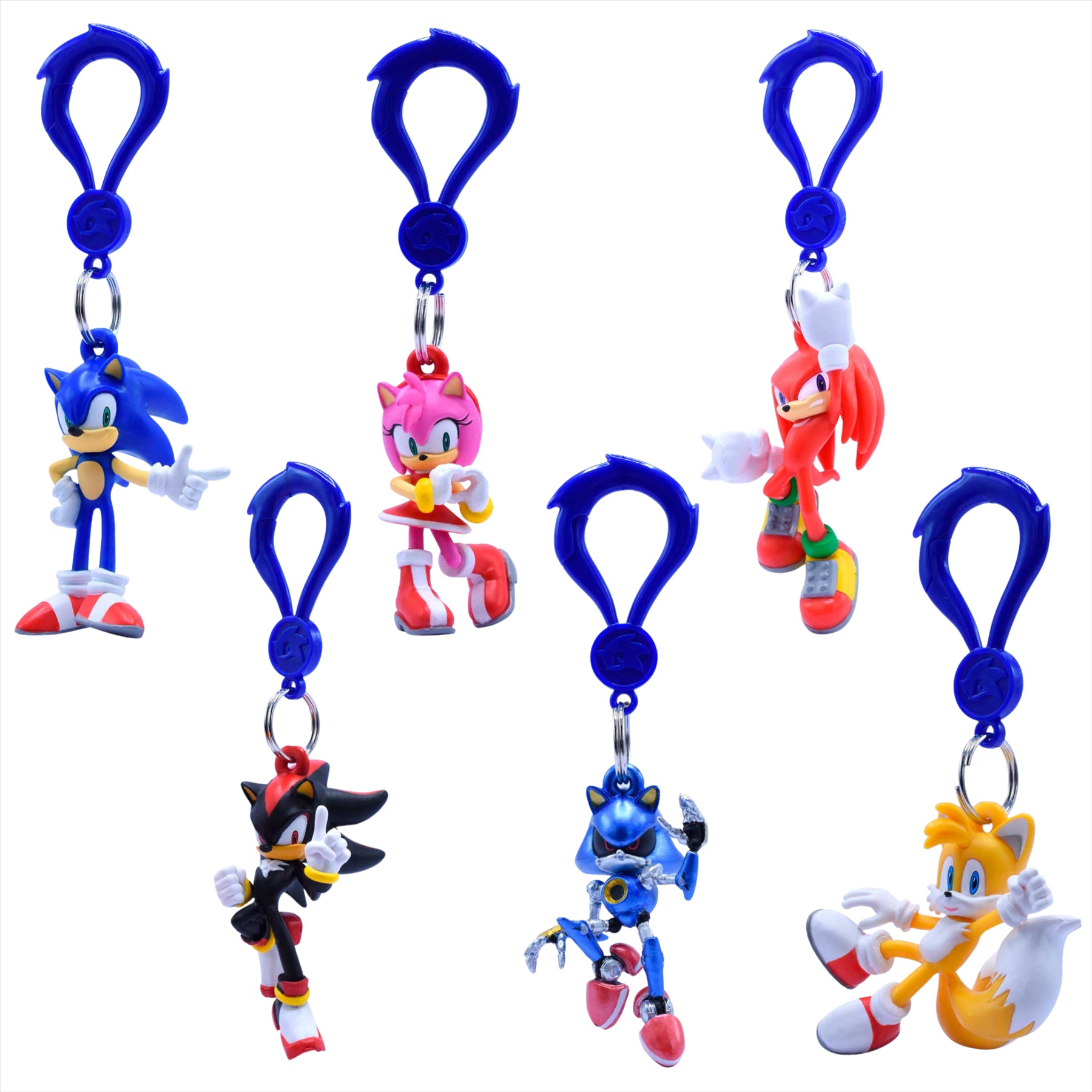 Sonic the Hedgehog Backpack Hanger Collectible Miniature Figure 7cm Bagclip Blind Bag - Toptoys2u