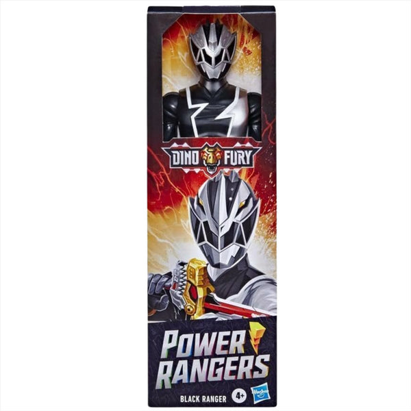 Power Rangers Dino Fury - 11" 28cm Articulated Action Figure - Black Ranger - Toptoys2u
