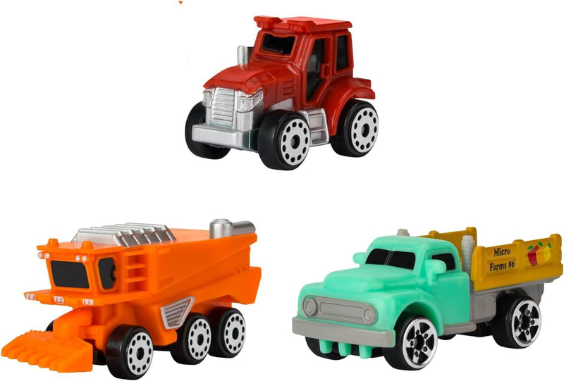 Micro Machines - Red Mini Vehicle Hauler With 1 Exclusive Vehicle & Farm