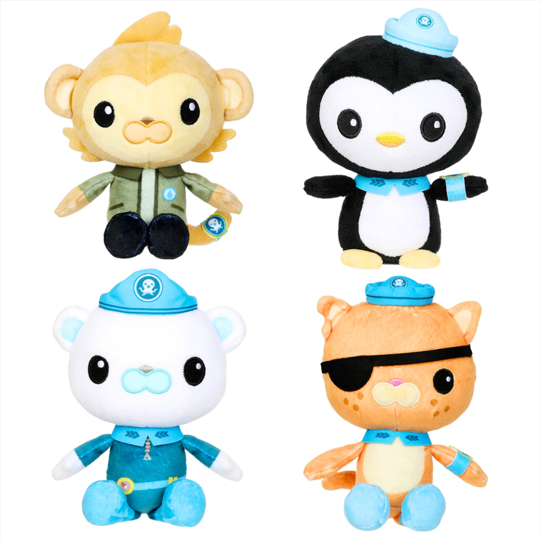 Octonauts Above and Beyond 20cm Plush and Play Figure 7-Piece Bundle - Toptoys2u