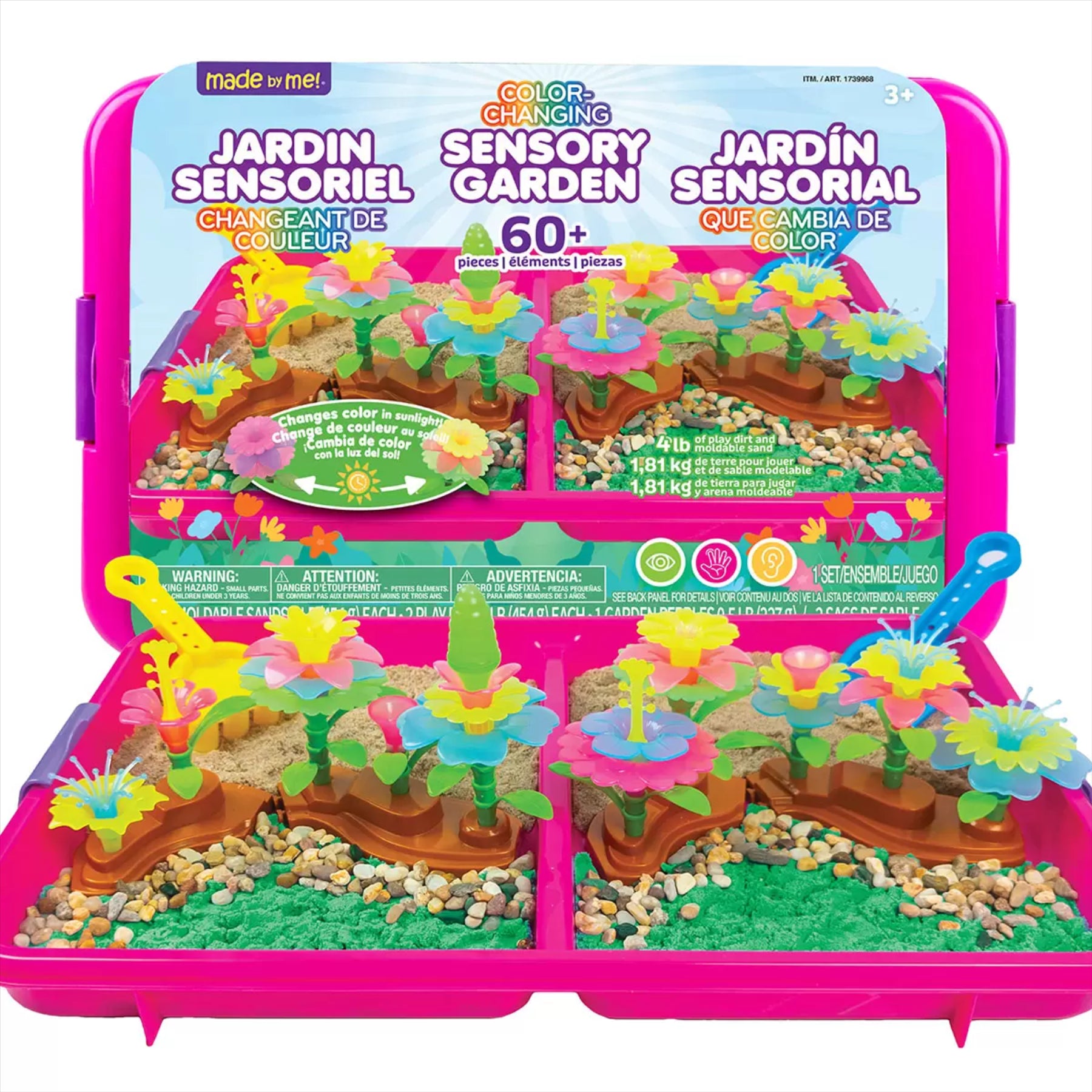 Made By Me! 60+ Piece Color-Changing Sensory Garden Toy Playset - Toptoys2u