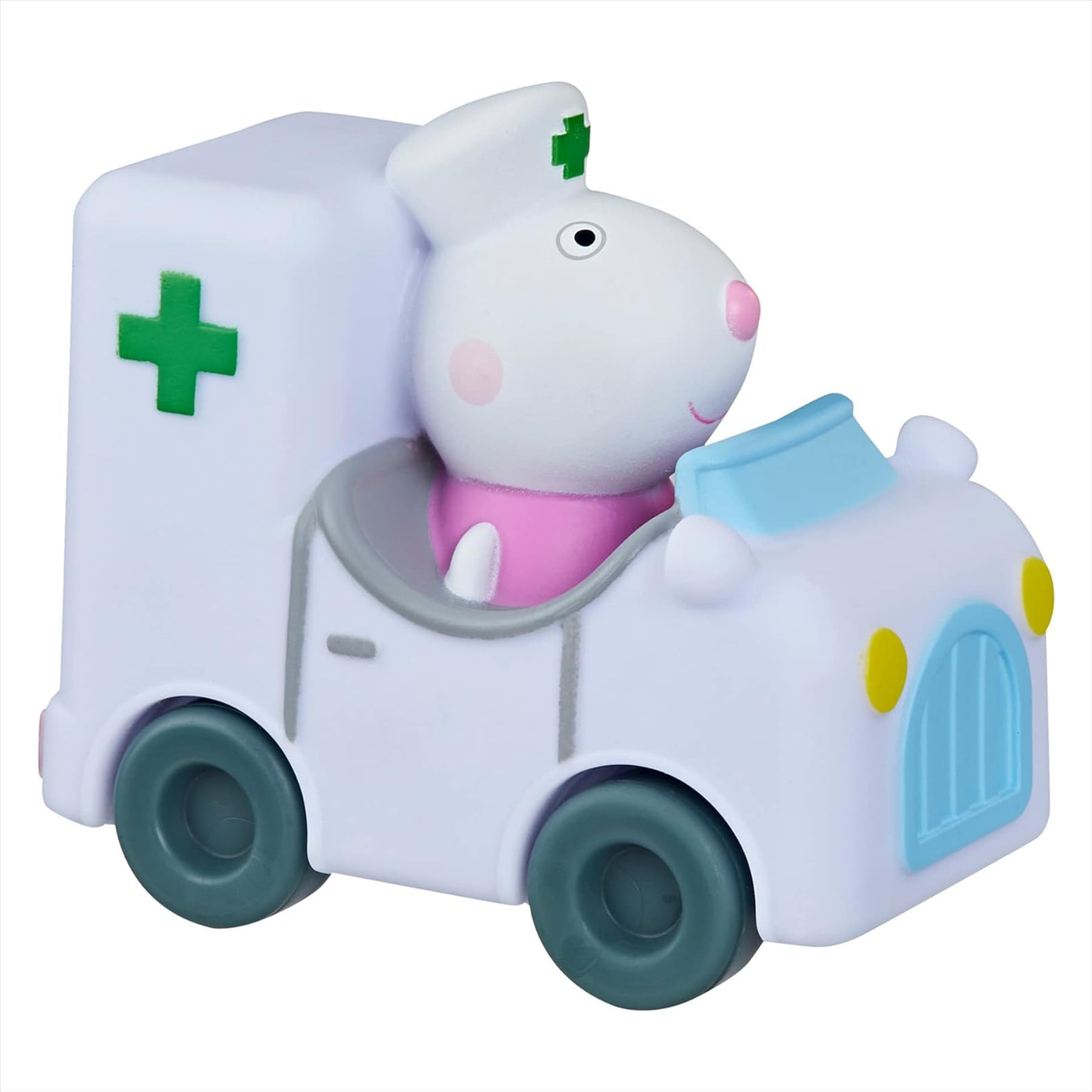 Peppa Pig Little Buggies - Suzy Sheep Figure In Ambulance Toy Vehicle - Toptoys2u