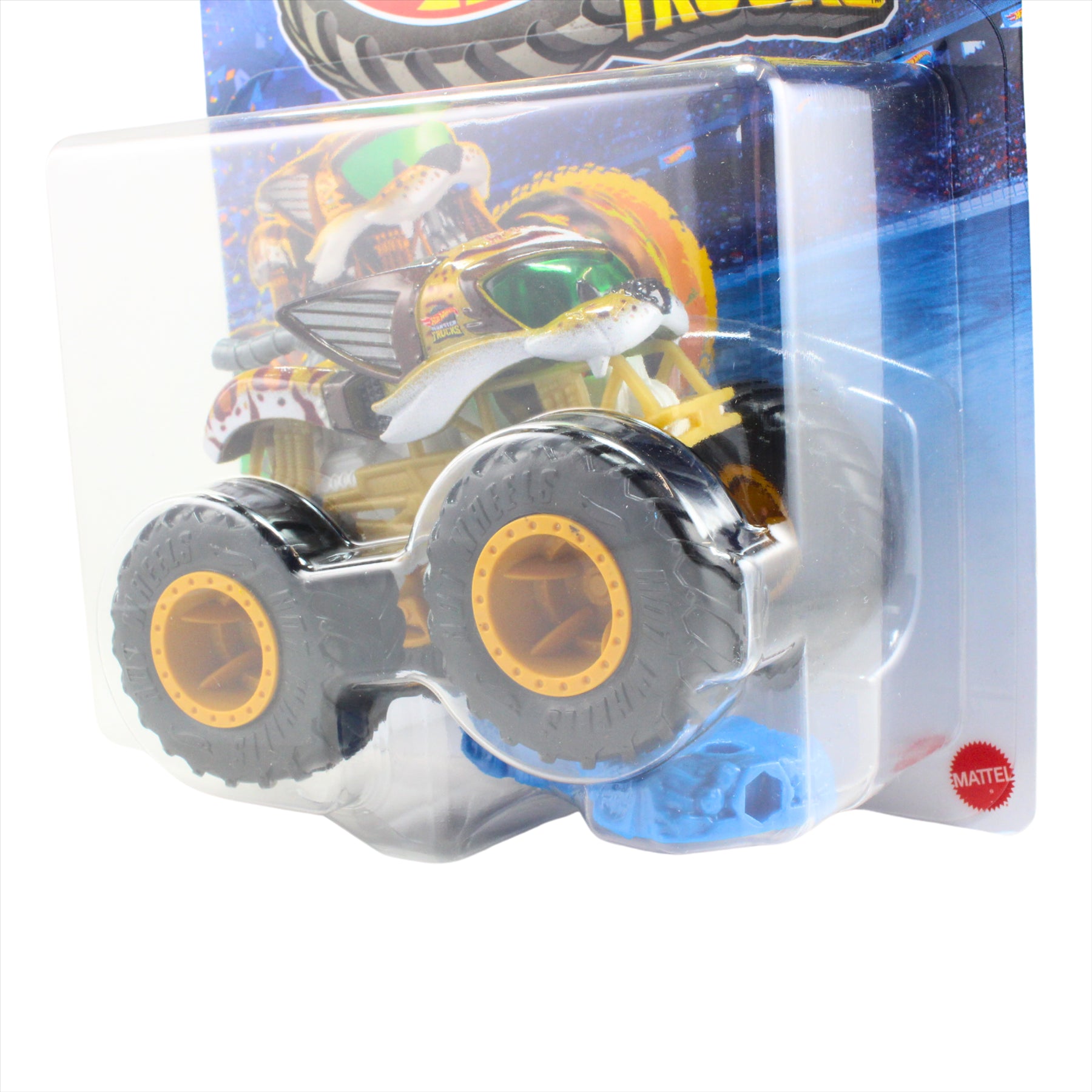 Hot Wheels Monster Trucks Beast Bashers 1/5 Scratch Attack Collectible Toy 1:64 Scale Diecast Model Vehicle - JDP68 - Toptoys2u