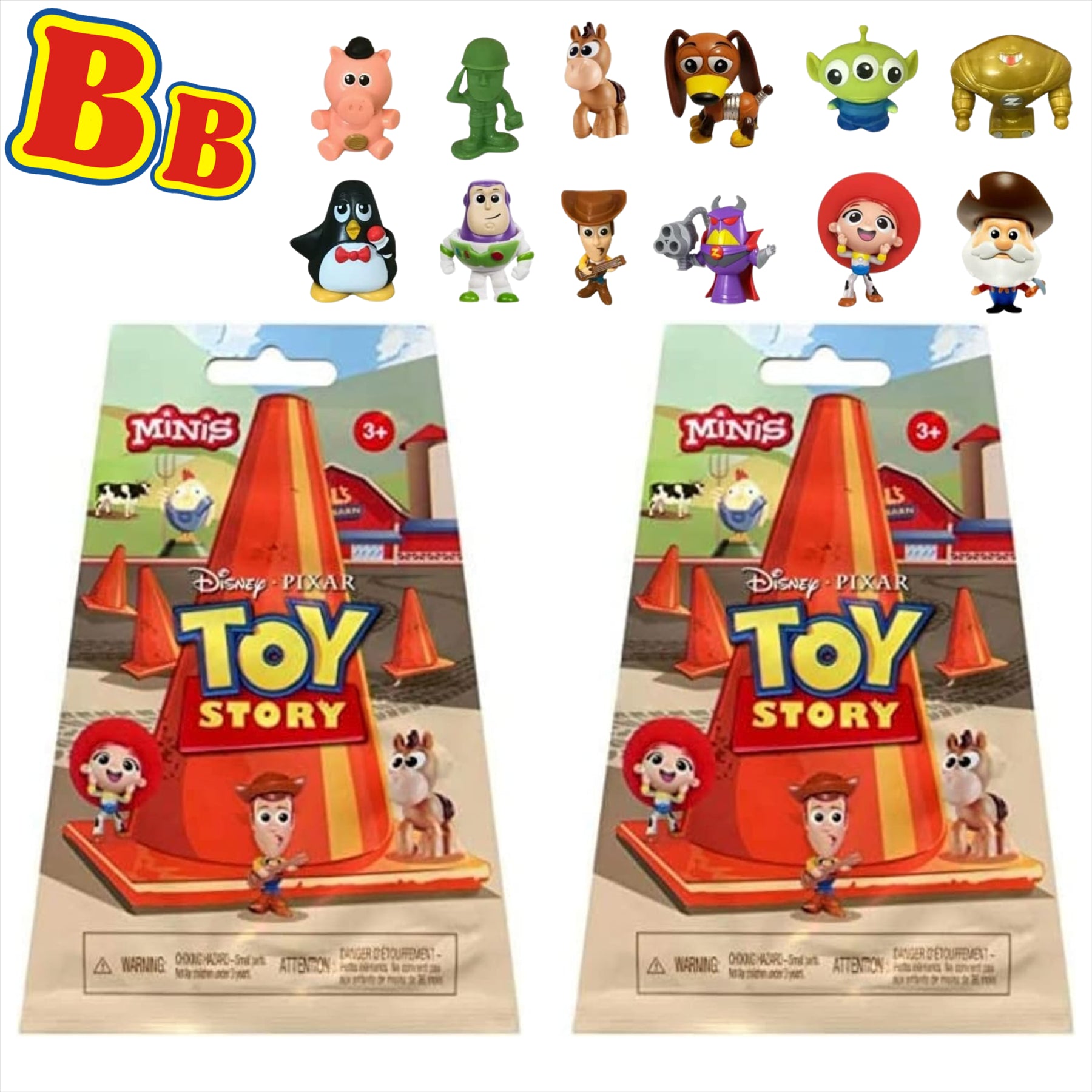 Toy Story Al's Toy Barn Blind Bag Party Favours Miniature Figures - Twin Pack - Toptoys2u