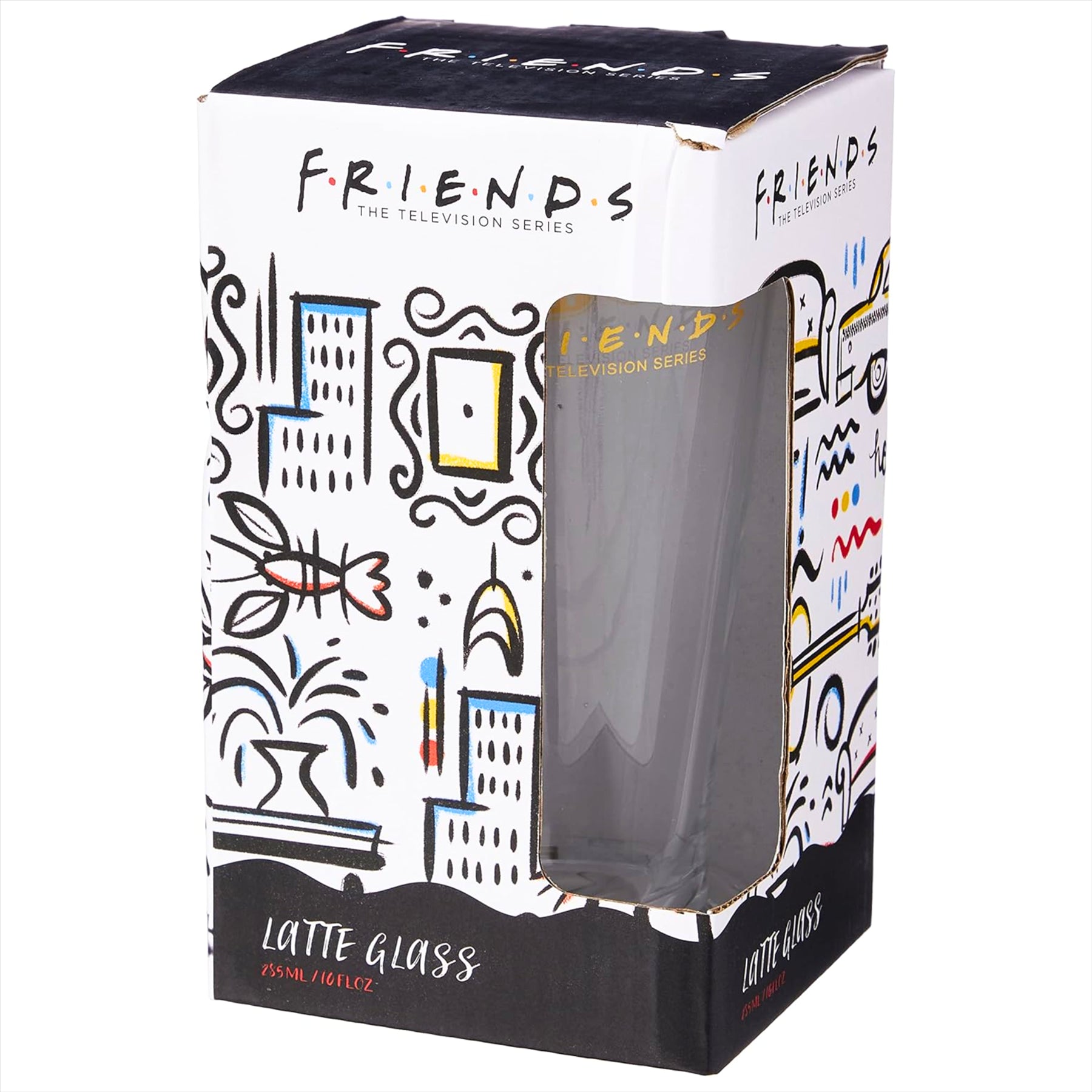 Friends TV Show Central Perk 285ml Glass Latte Mug - Toptoys2u