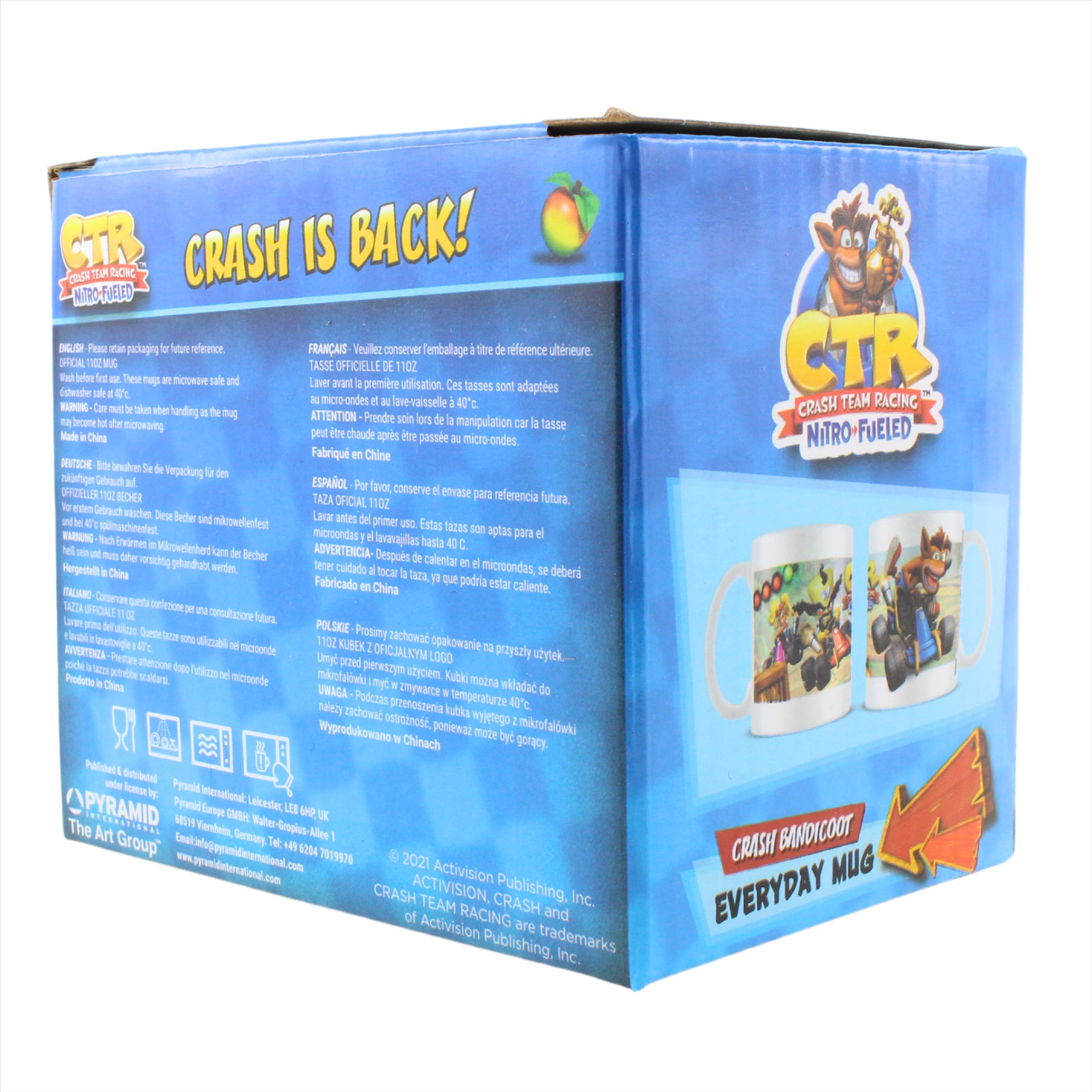 Crash Bandicoot Video Game 315ml Coffee Mug - CTR Nitro Fueled Neo Cortex - Toptoys2u