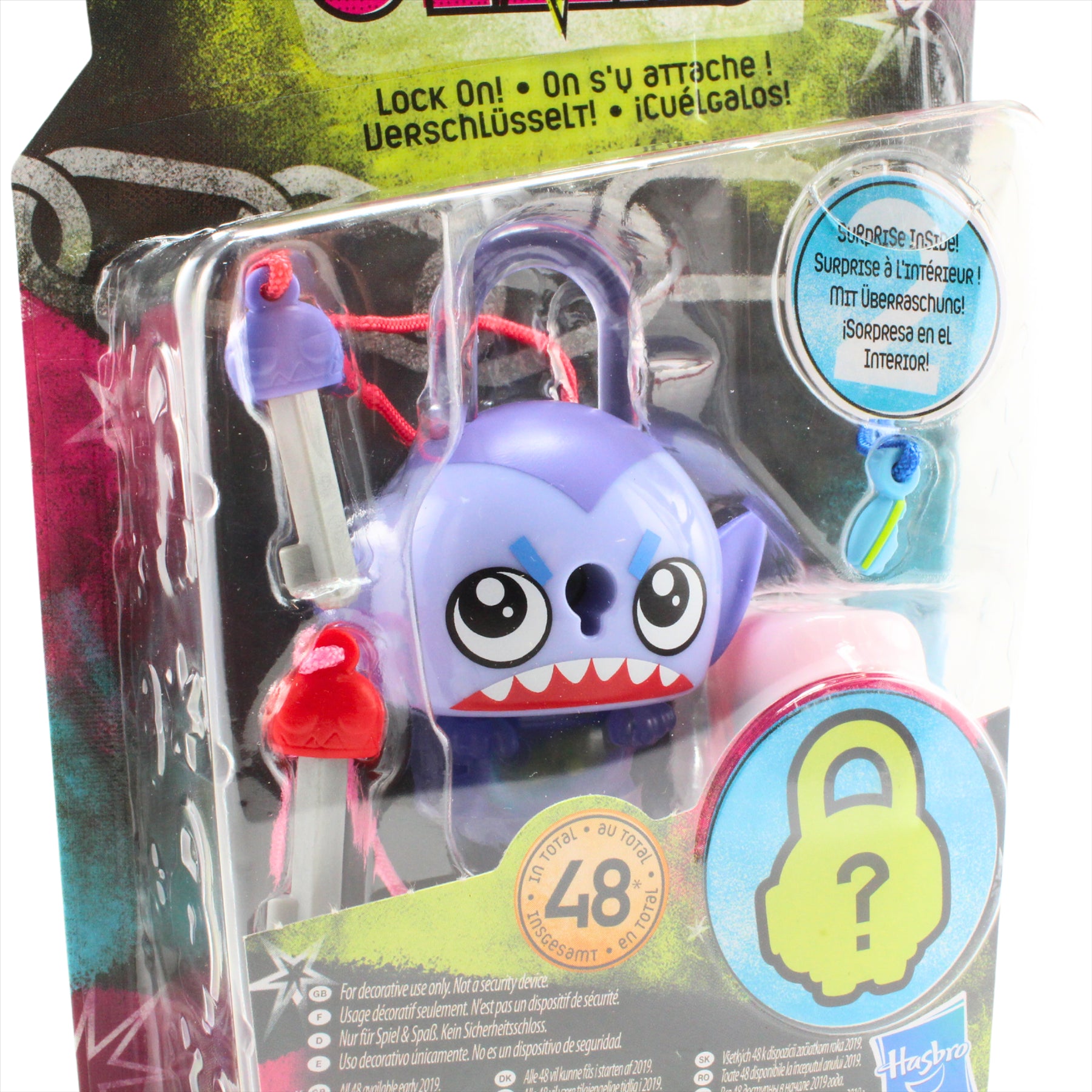 Lock Stars Series 2 Shark Blue Collectible Miniature 7cm Toy Figure Lock-On Clip with Accessories - Toptoys2u