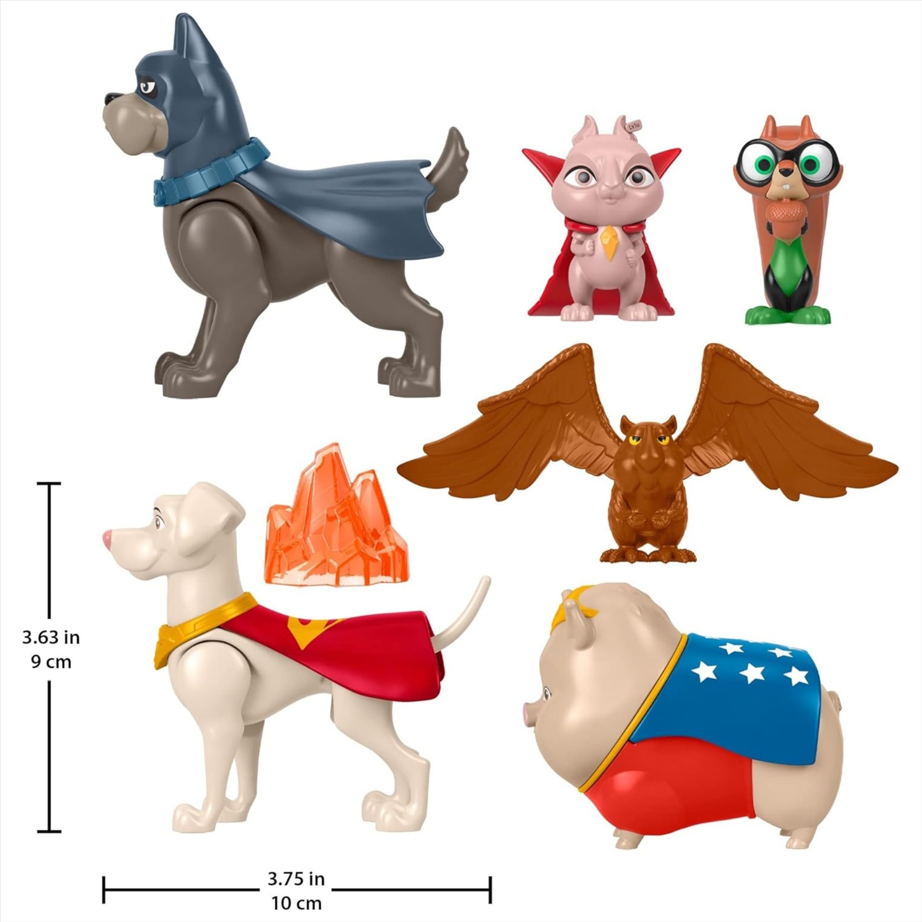 Fisher-Price Superpets Miniature Toy Action Figure Multi-Pack - Set of 6 - Toptoys2u