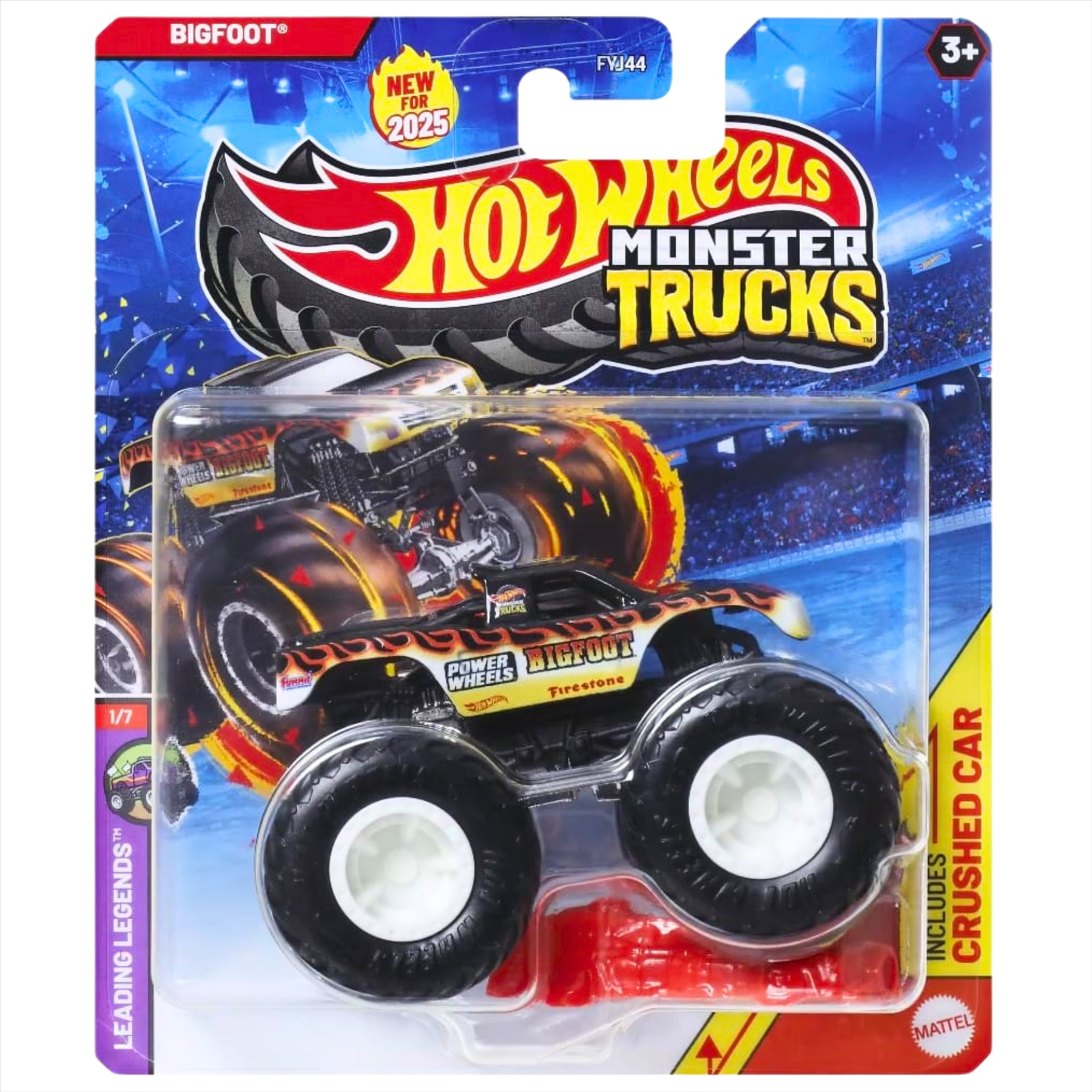 Hot Wheels Monster Trucks Leading Legends 1/7 Bigfoot Collectible Toy 1:64 Scale Diecast Model Vehicle - JCD86 - Toptoys2u