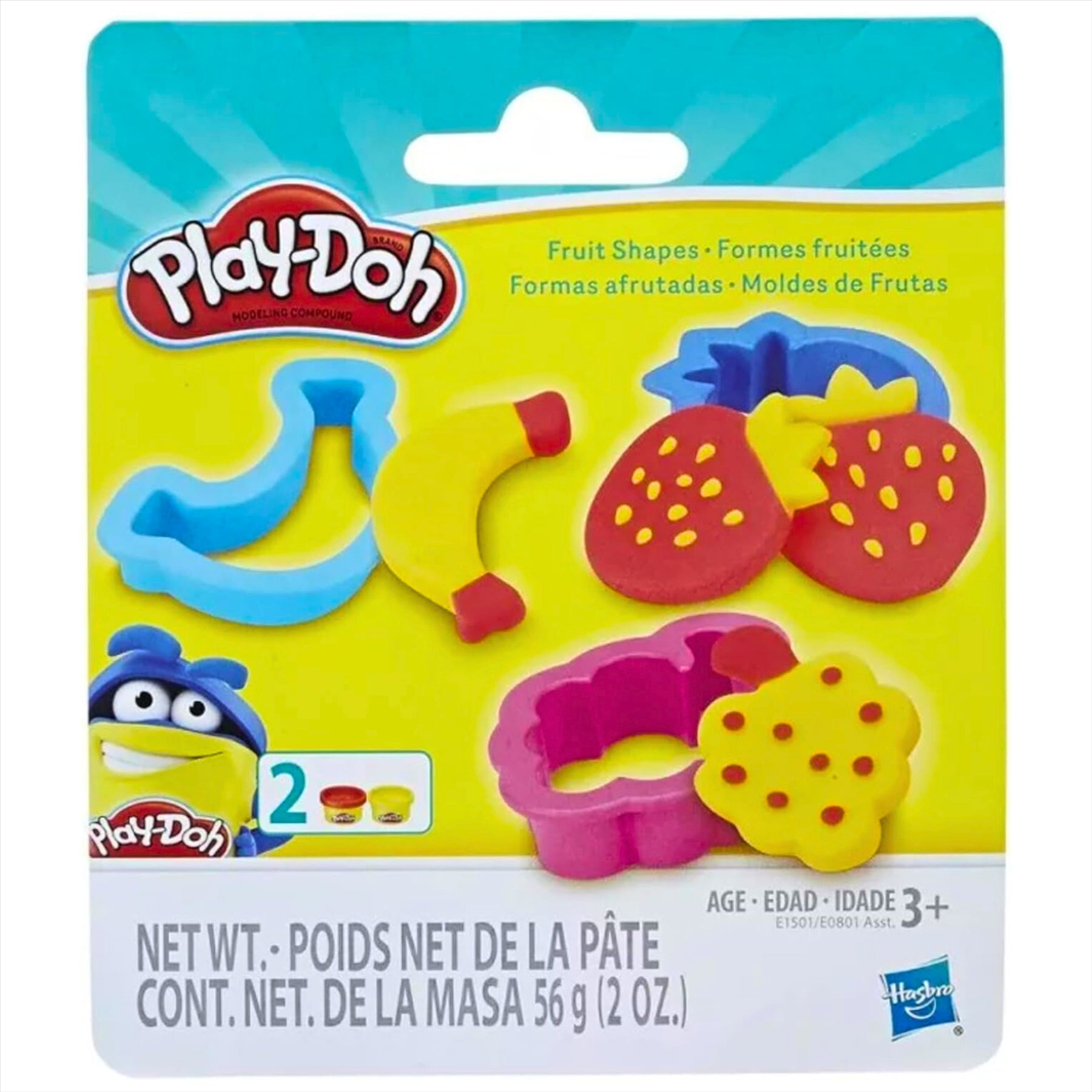 Play-Doh: Fruit Shapes - Shape Cutter Set Including 2 Pots of Play-Doh - Toptoys2u