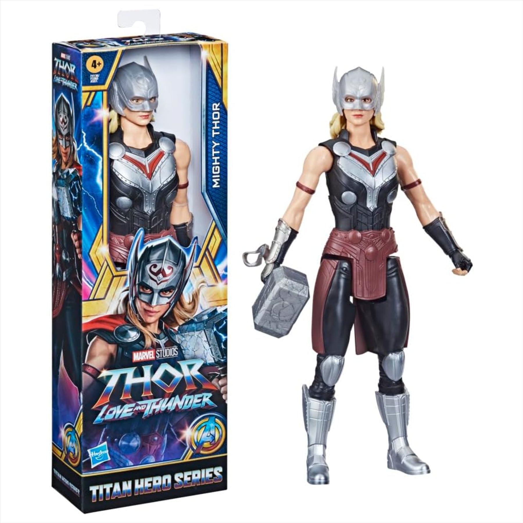 Marvel Thor Love and Thunder - Titan Hero Series Mighty Thor 30cm Articulated Action Figure - Toptoys2u