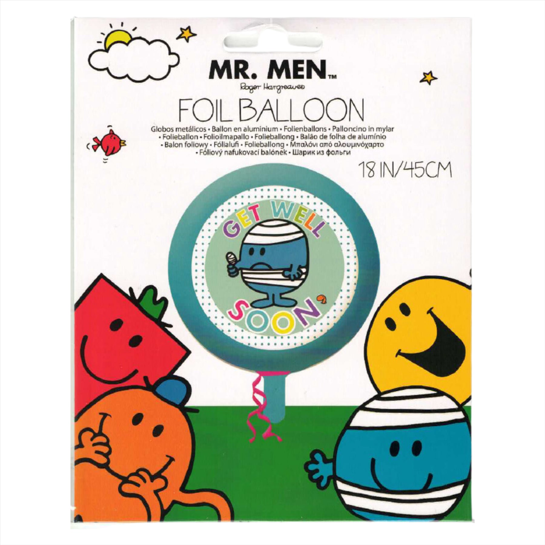 Mr Men Get Well Soon Foil Balloon - Twin Pack - Toptoys2u