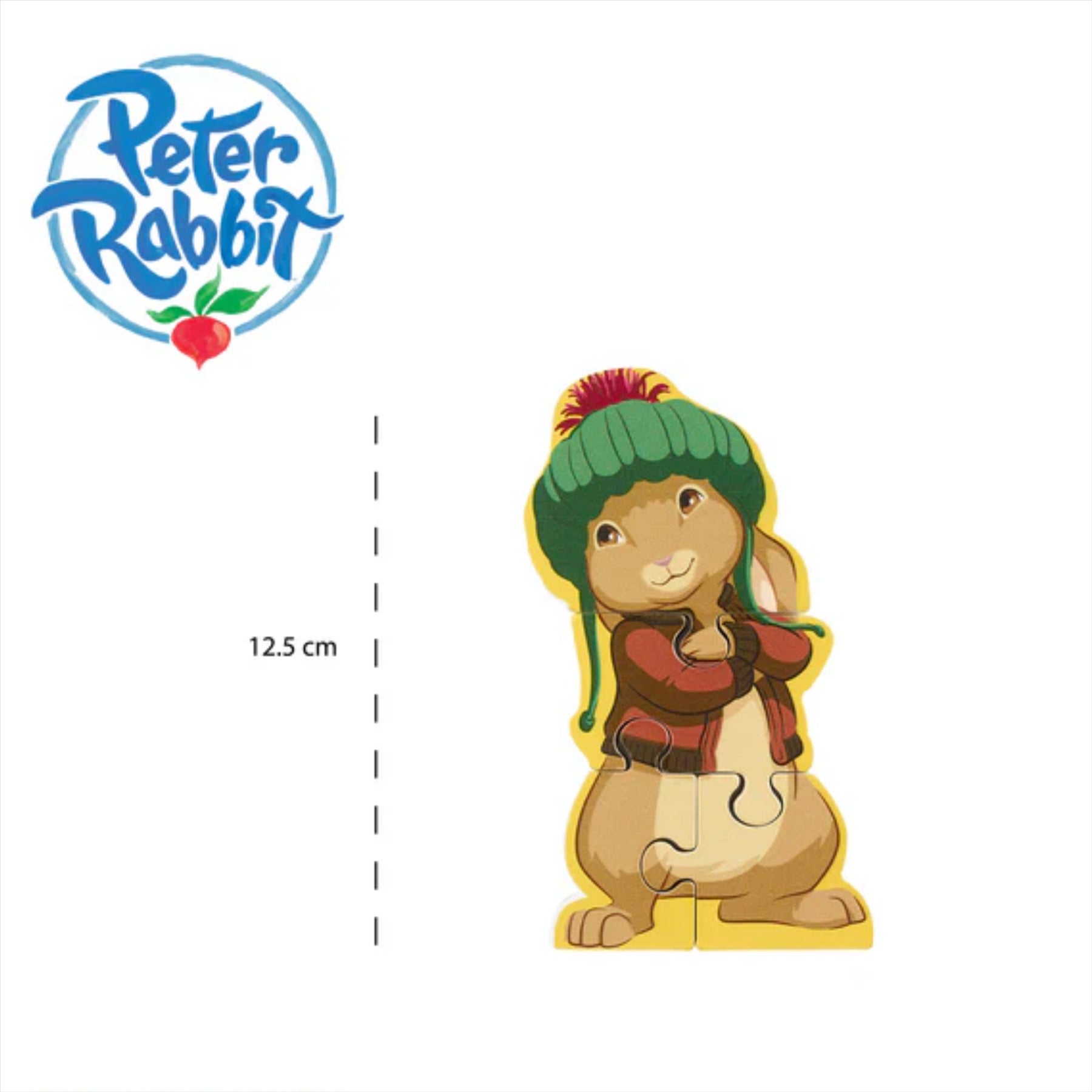 Peter Rabbit Children's 12cm Wooden Benjamin Bunny Educational Jigsaw Puzzle - Toptoys2u