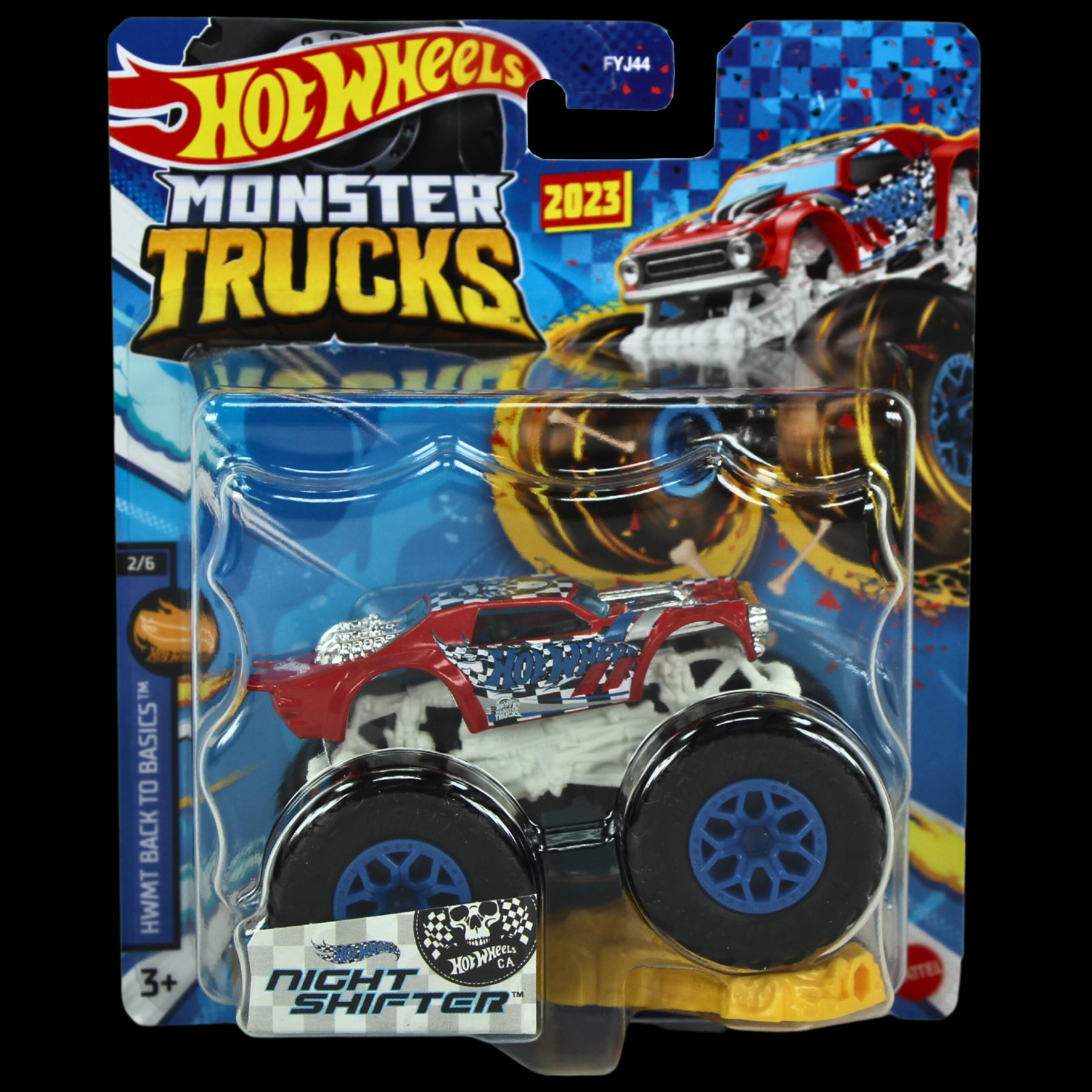 Hot Wheels Monster Trucks - 1:64 Scale Diecast - DragBus & Night Shifter - Twin Pack - Toptoys2u