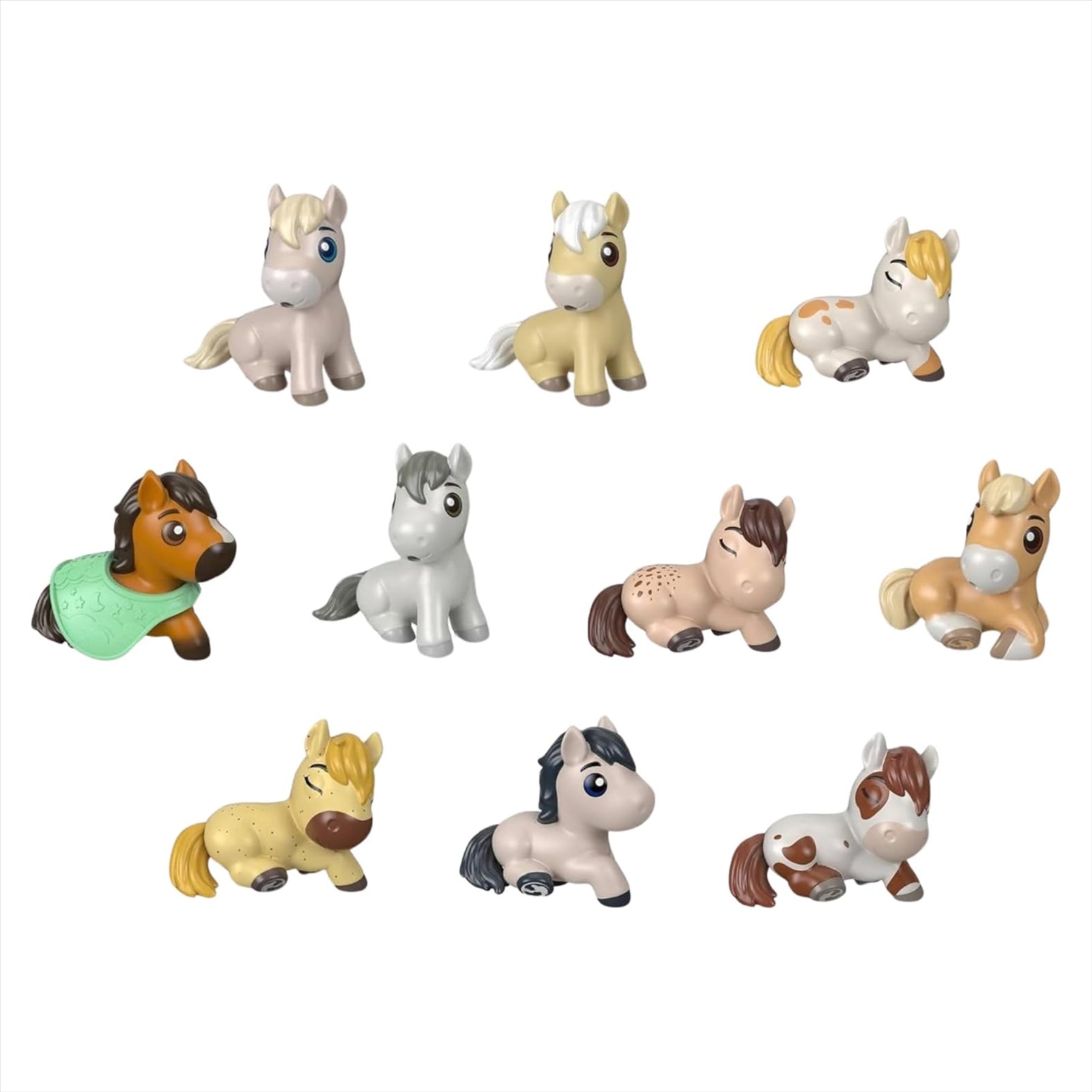 Spirit Untamed Minis - Precious Ponies Series 3 Blind Bag Party Favours - Guaranteed no Duplicates - Complete Set of All 10 Figures - Toptoys2u