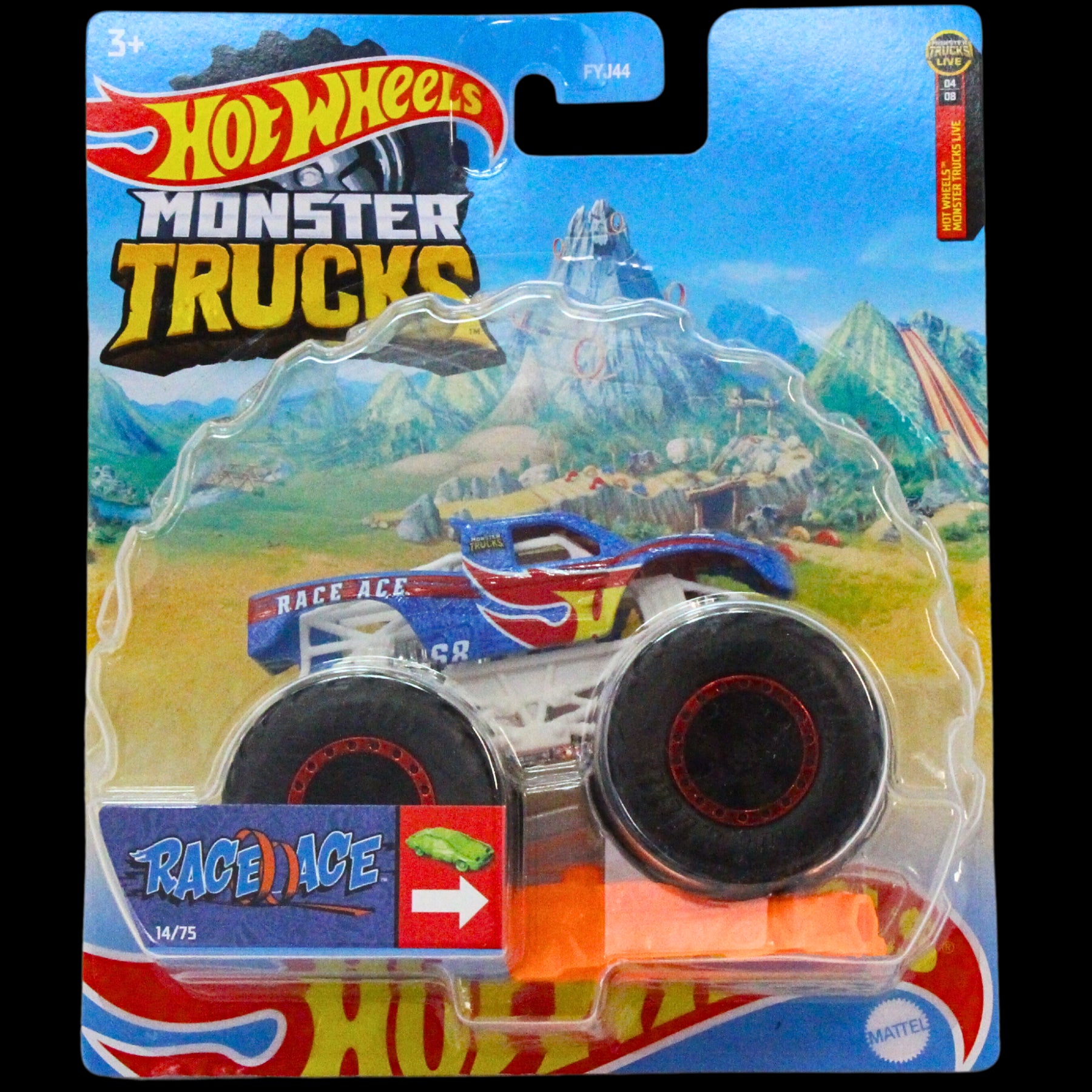 Hot Wheels Monster Trucks -  Race Ace & HW Pizza Co. 1:64 Scale Diecast Twin Pack - Toptoys2u