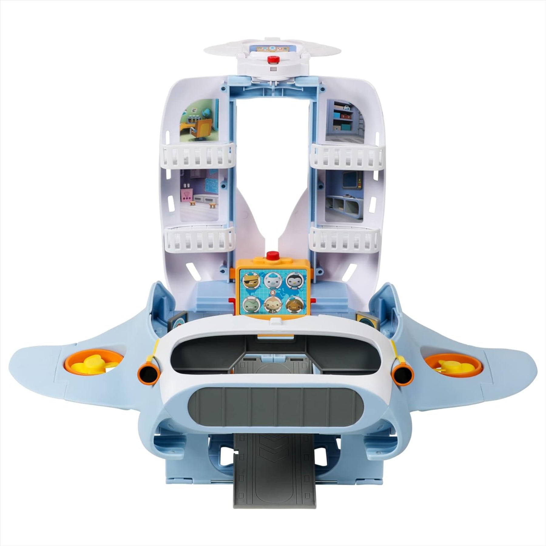 Octonauts Above and Beyond Octoray Headquarters Transforming Playset - 7 Pieces with Lights and 25+ Sounds - Toptoys2u