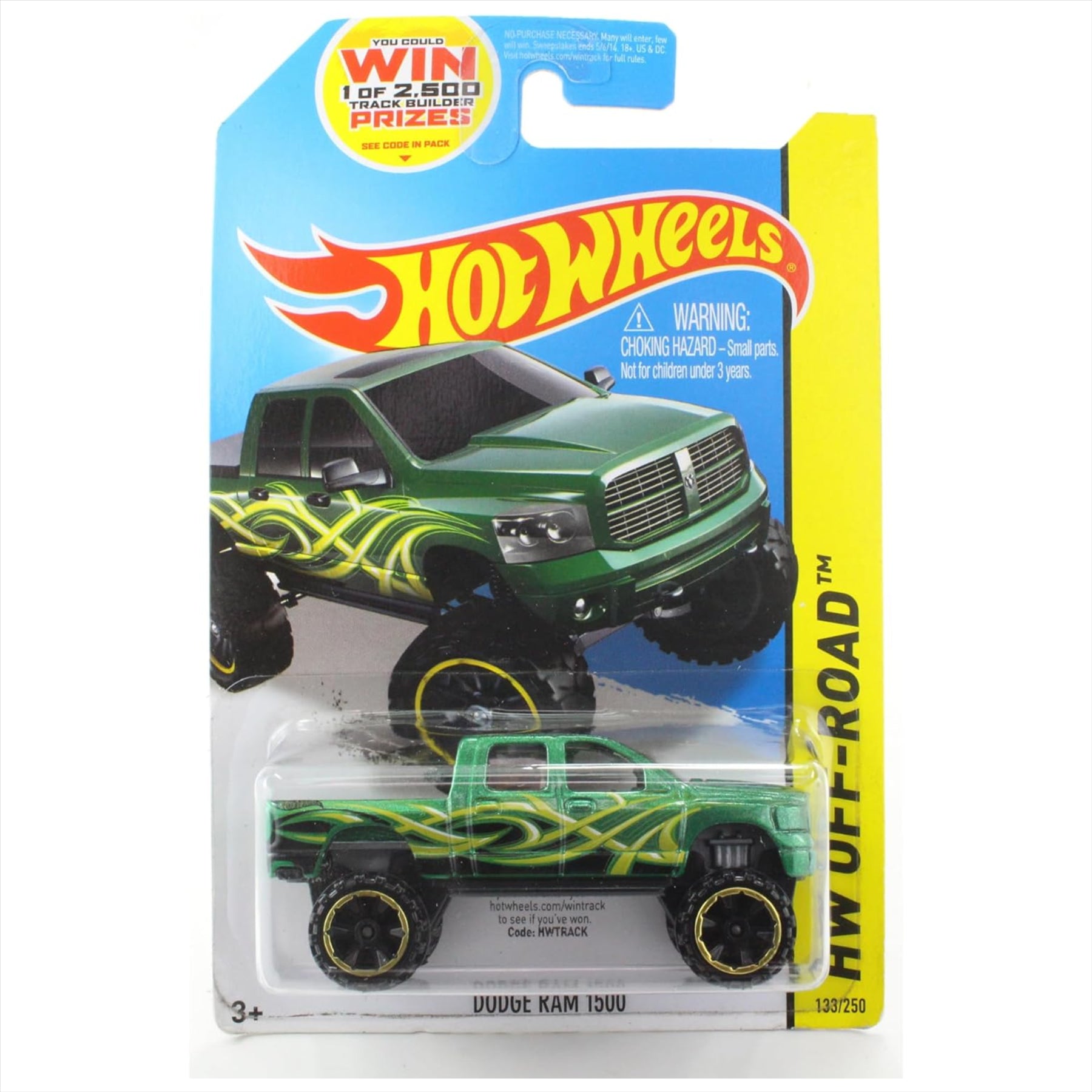 Hot Wheels Off-Road Series - Dodge Ram 1500 1:64 Scale Diecast Model Car - Toptoys2u