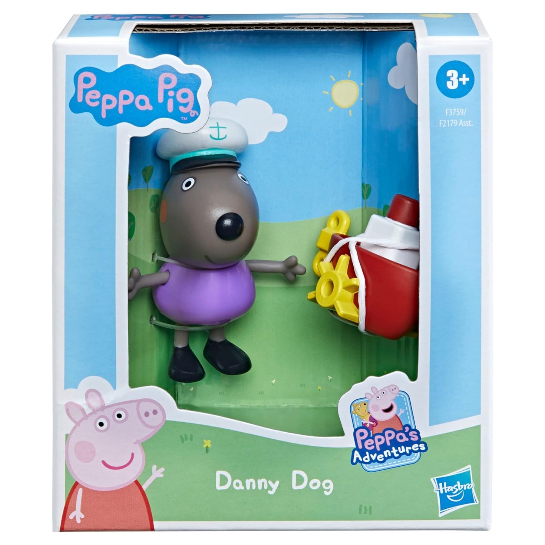 Peppa Pig - Peppa's Adventures Danny Dog Figure With Little Boat - Toptoys2u
